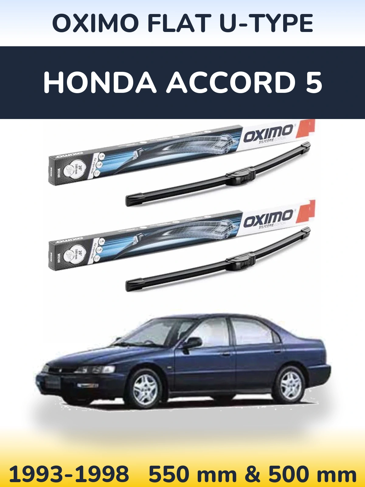 Torkarblad Oximo Flat U-type för Honda Accord 5
