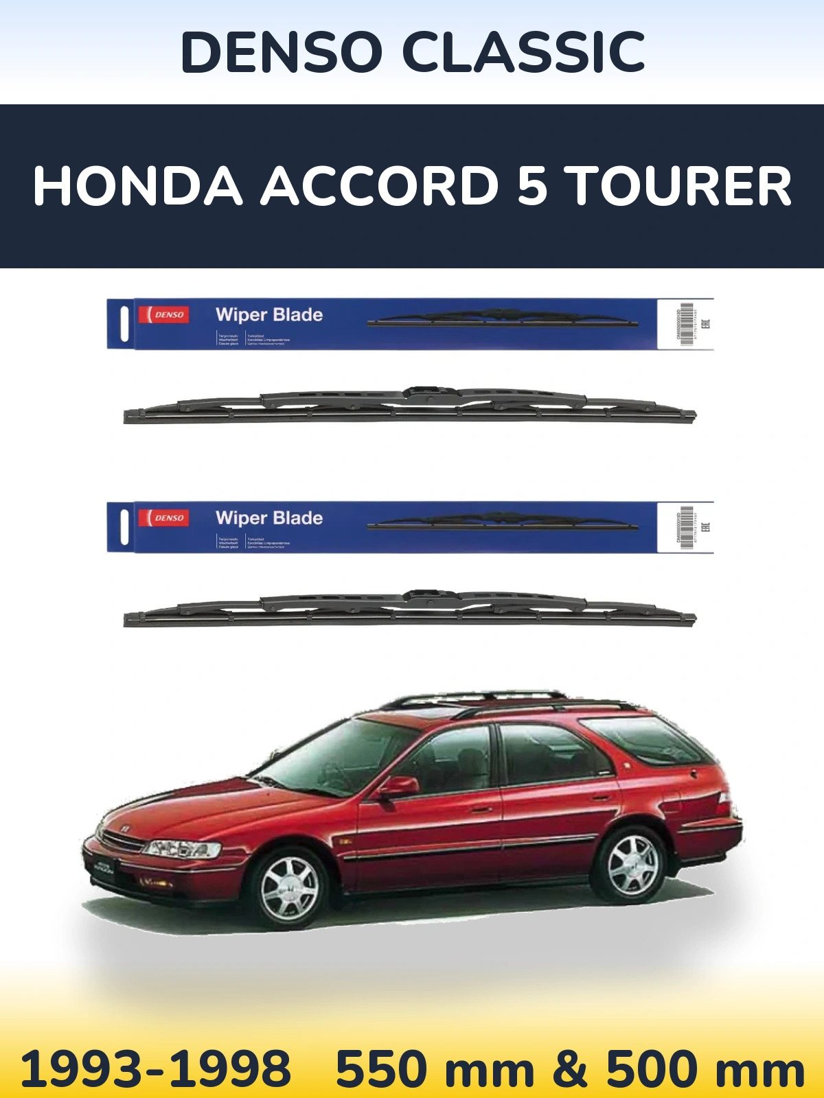 Torkarblad Denso Classic för Honda Accord 5 Tourer