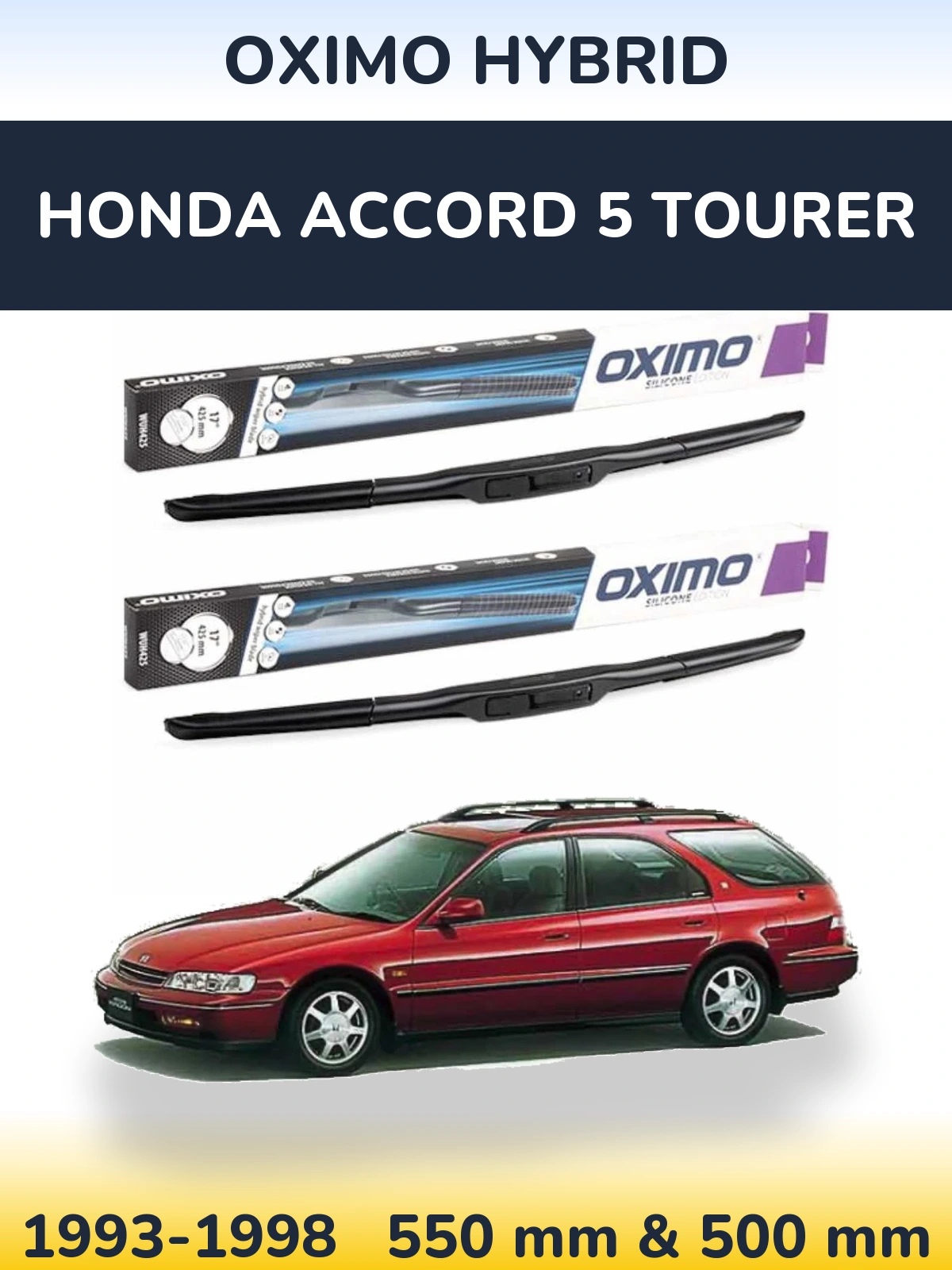Torkarblad Oximo Hybrid för Honda Accord 5 Tourer