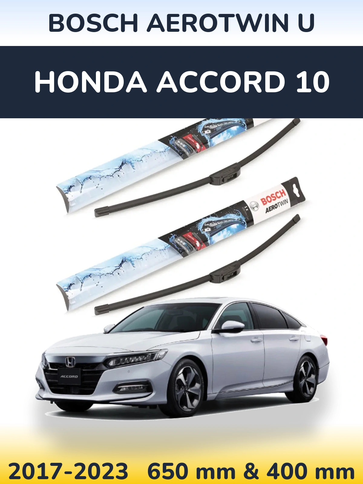 Torkarblad BOSCH AeroTwin U för Honda Accord 10