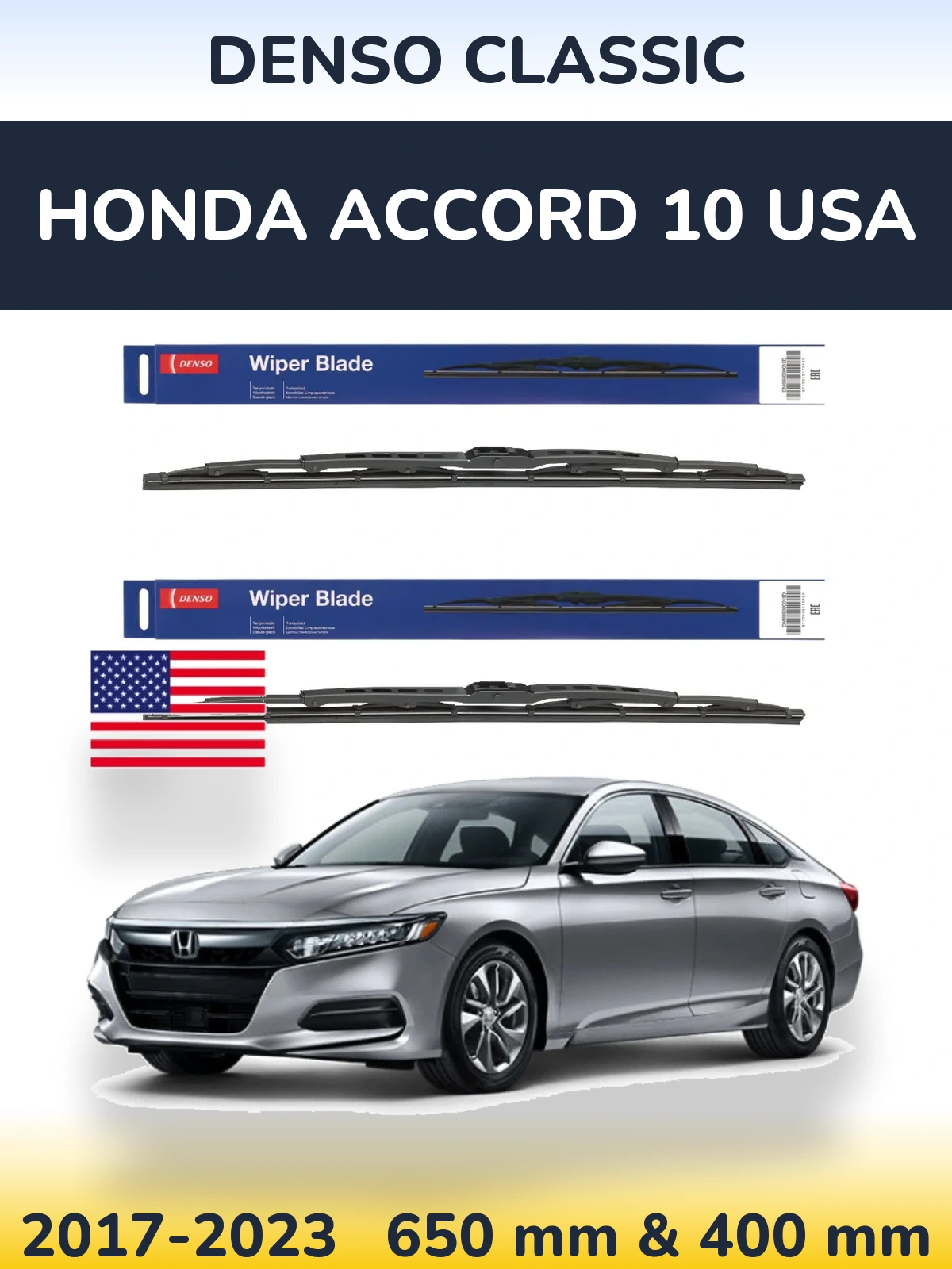 Torkarblad Denso Classic för Honda Accord 10 USA