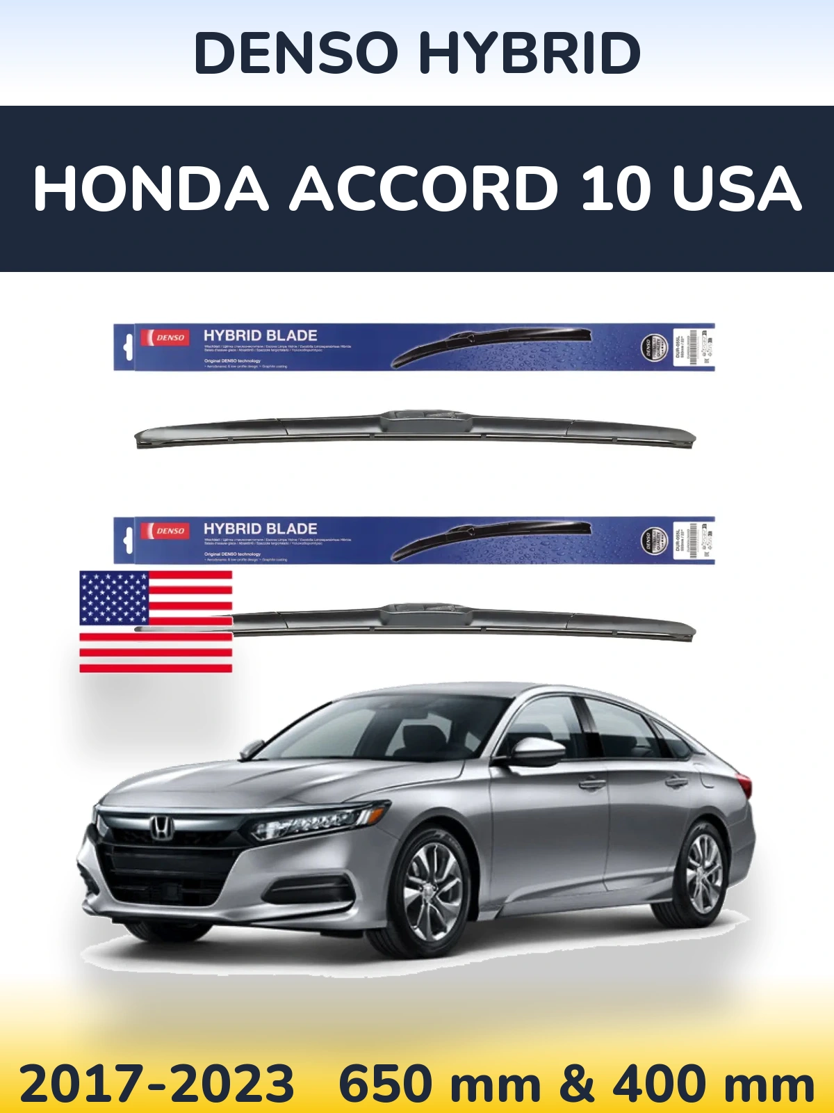 Torkarblad Denso Hybrid för Honda Accord 10 USA