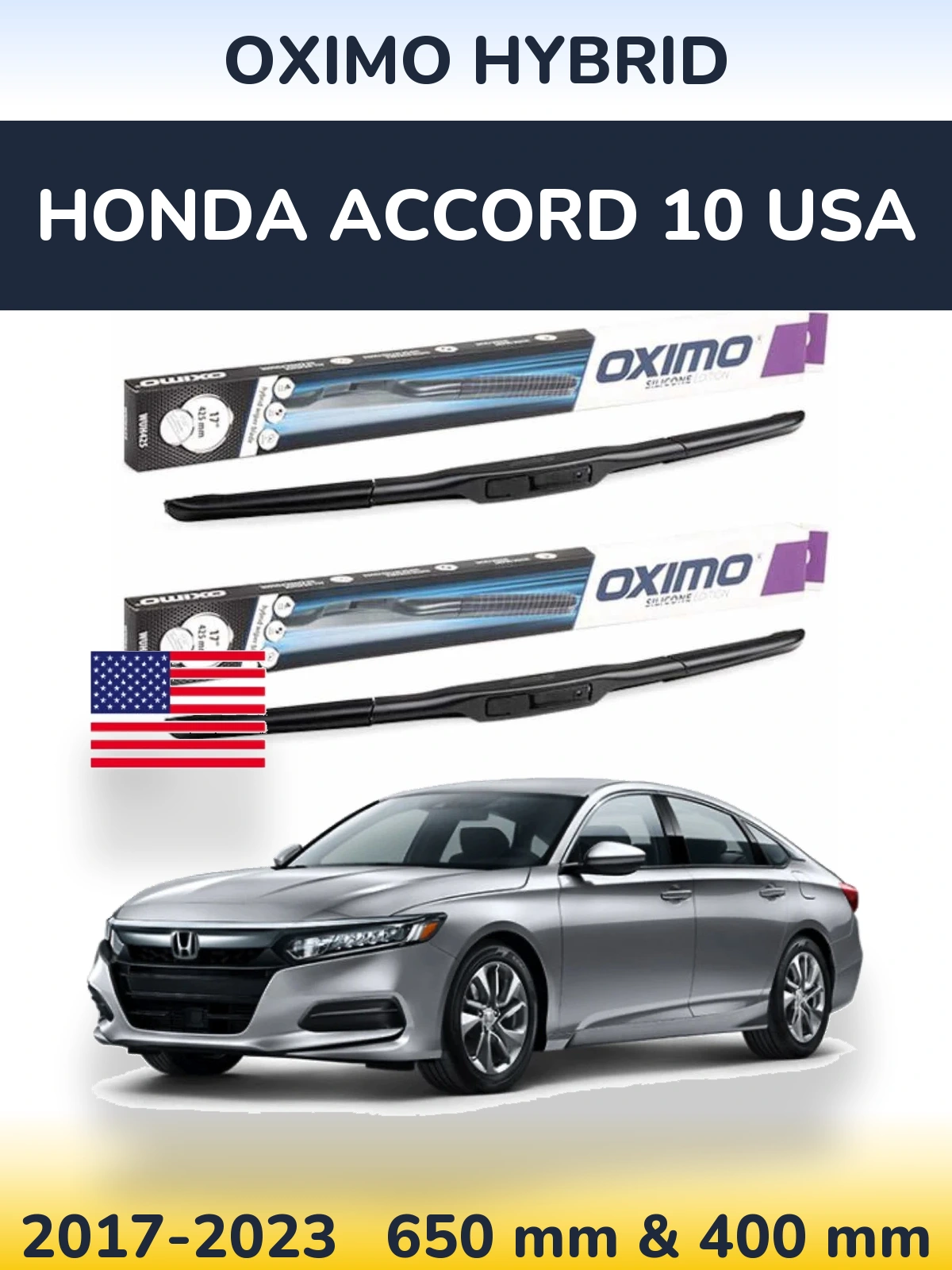 Torkarblad Oximo Hybrid för Honda Accord 10 USA