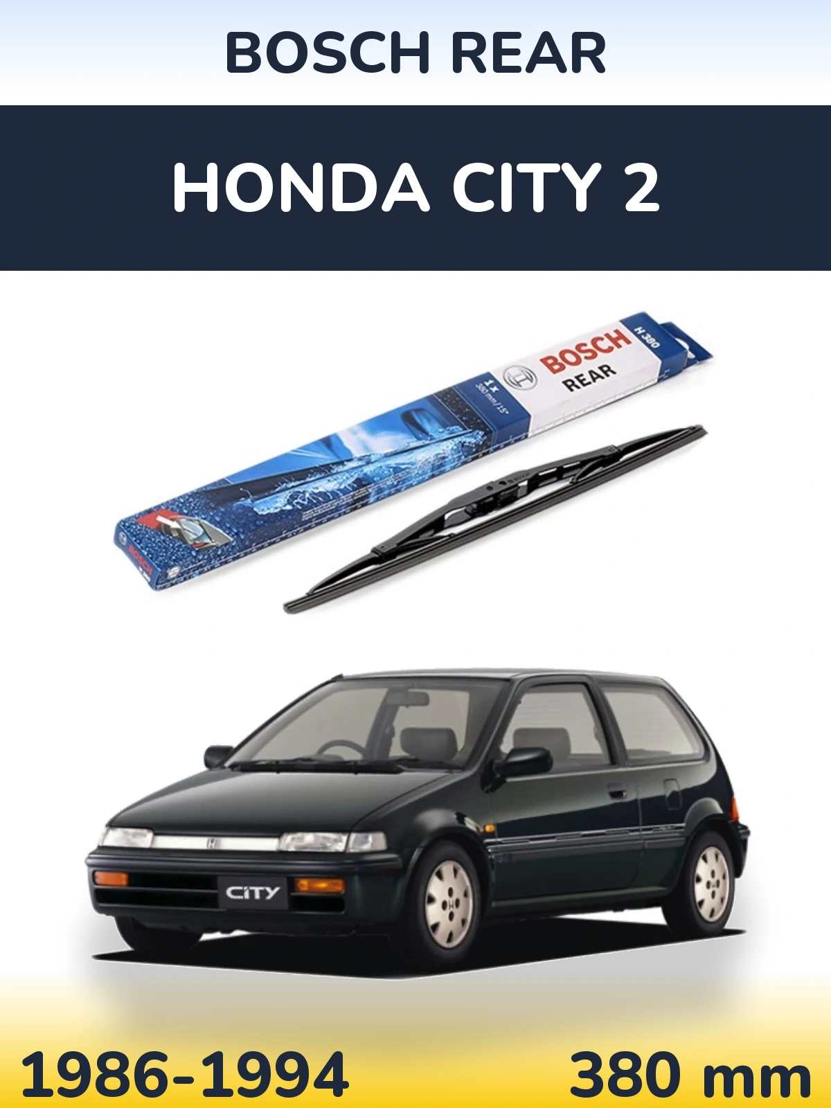 Torkarblad BOSCH Rear för Honda City 2