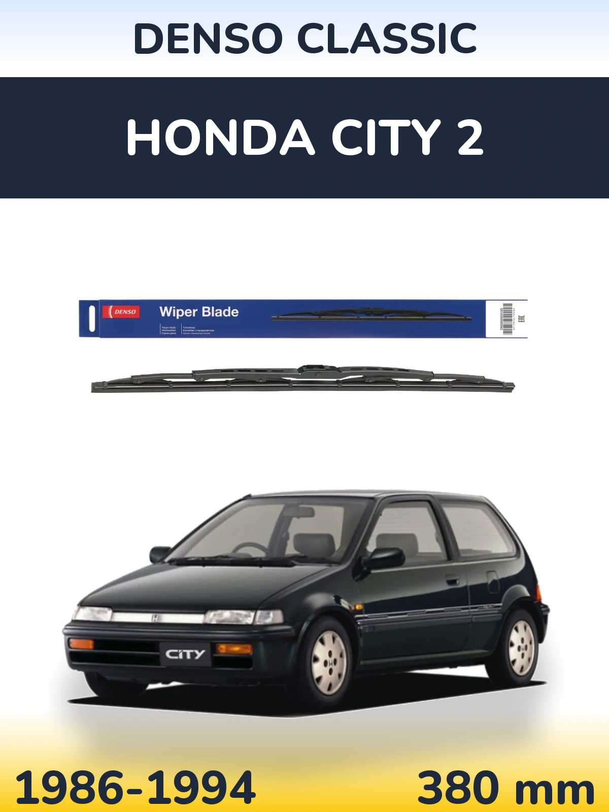 Torkarblad Denso Classic för Honda City 2