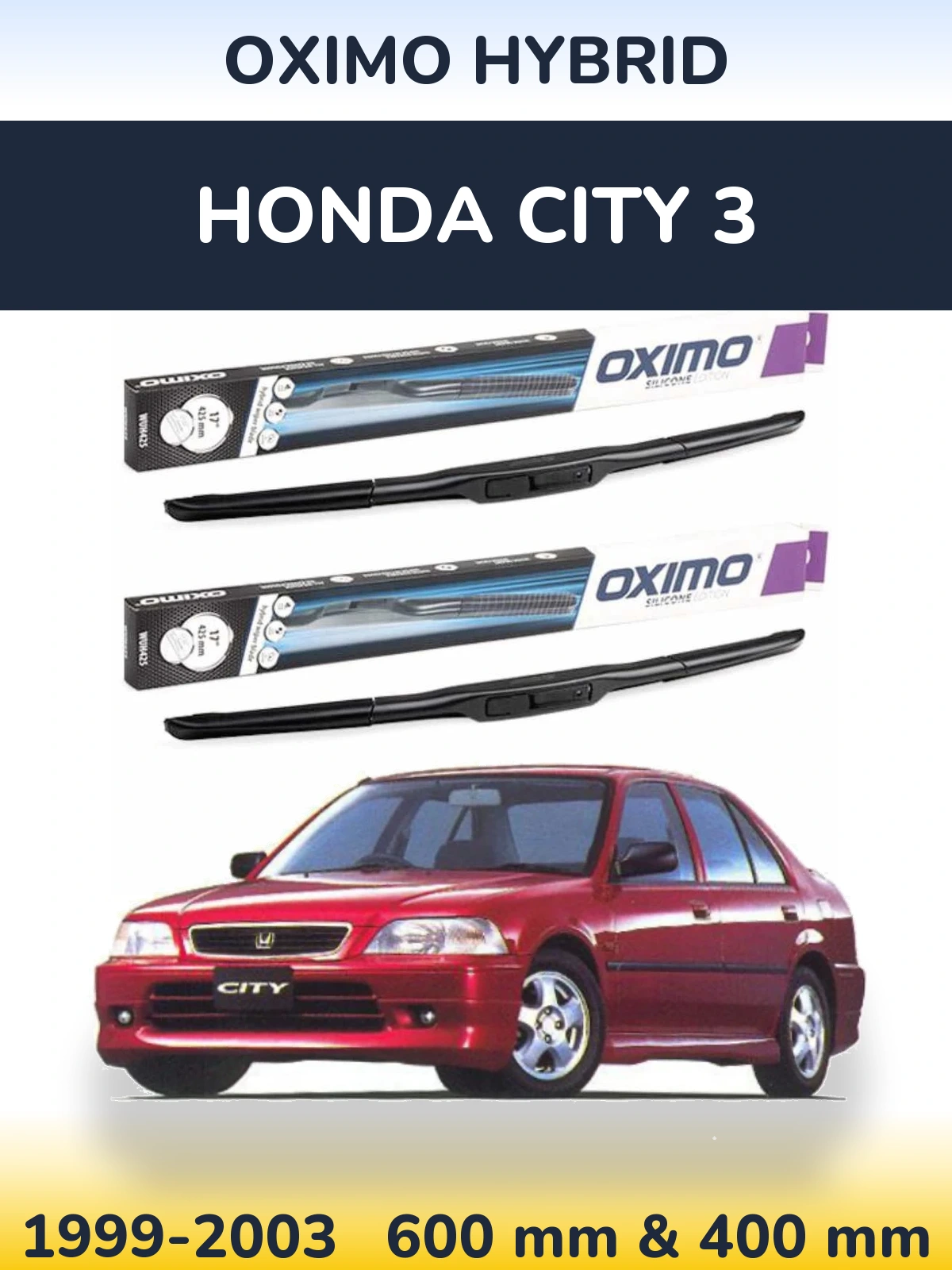 Torkarblad Oximo Hybrid för Honda City 3
