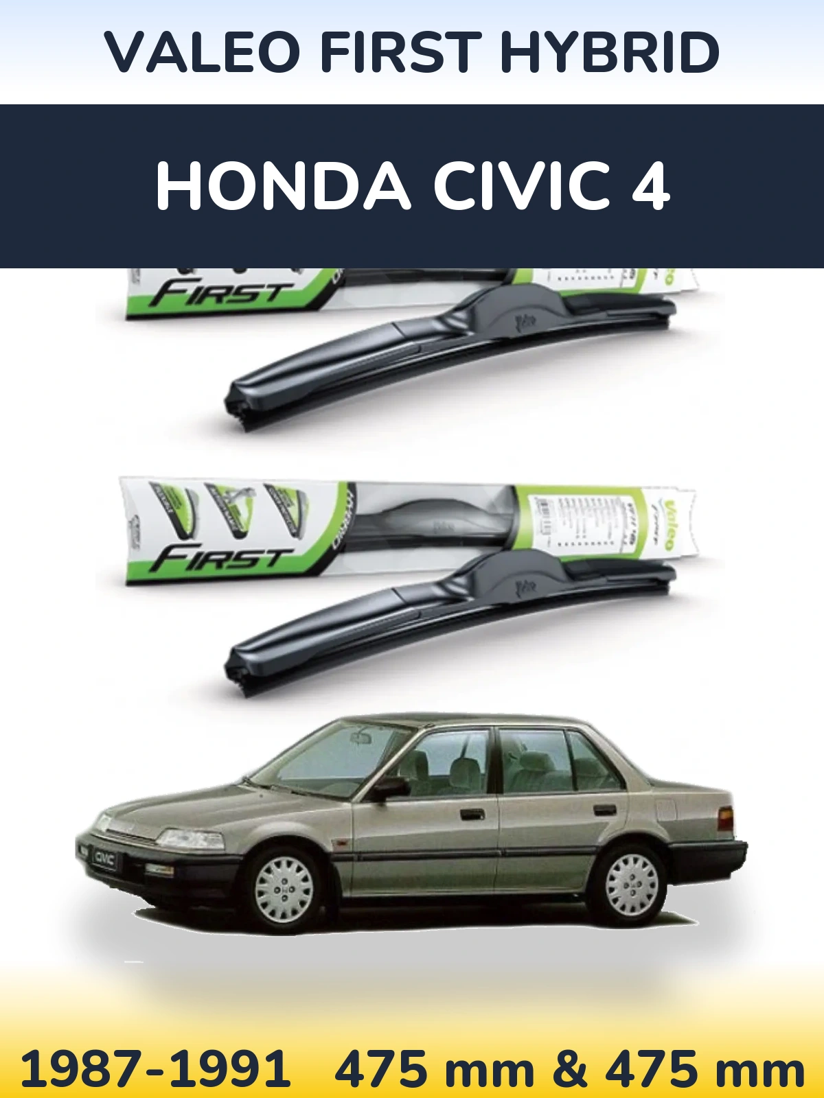 Torkarblad Valeo First Hybrid för Honda Civic 4
