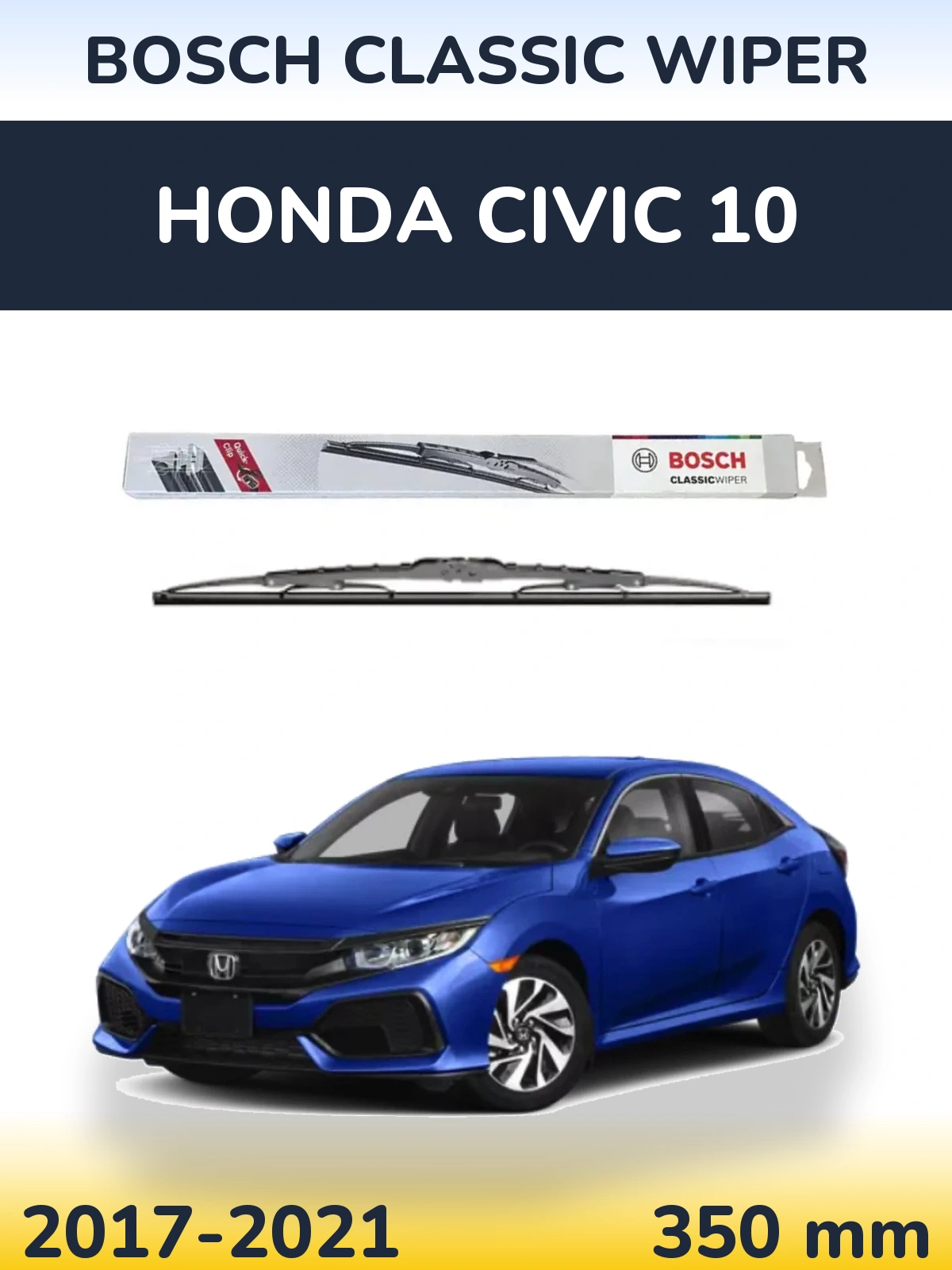 Torkarblad BOSCH Classic Wiper för Honda Civic 10