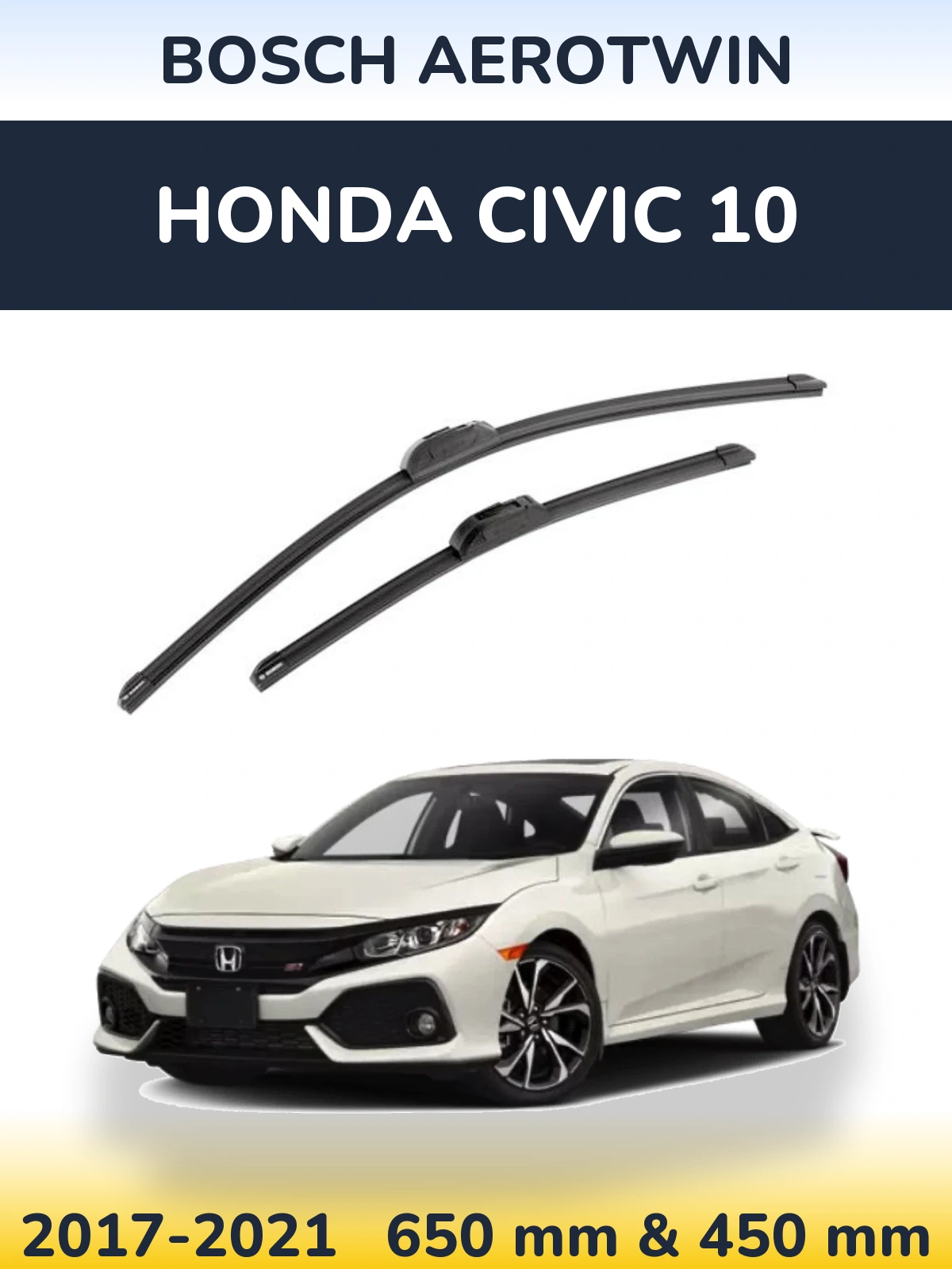 Torkarblad BOSCH AeroTwin för Honda Civic 10
