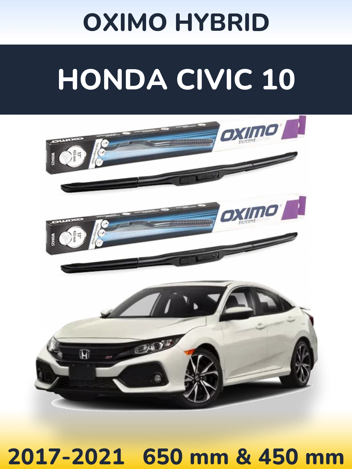 Torkarblad Oximo Hybrid för Honda Civic 10