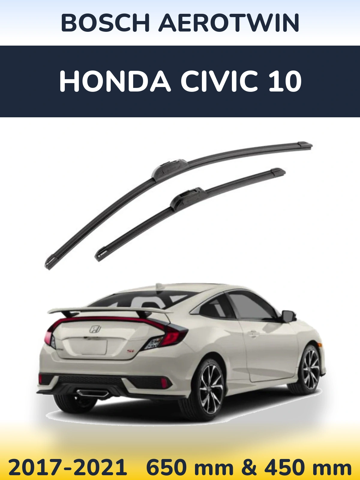 Torkarblad BOSCH AeroTwin för Honda Civic 10