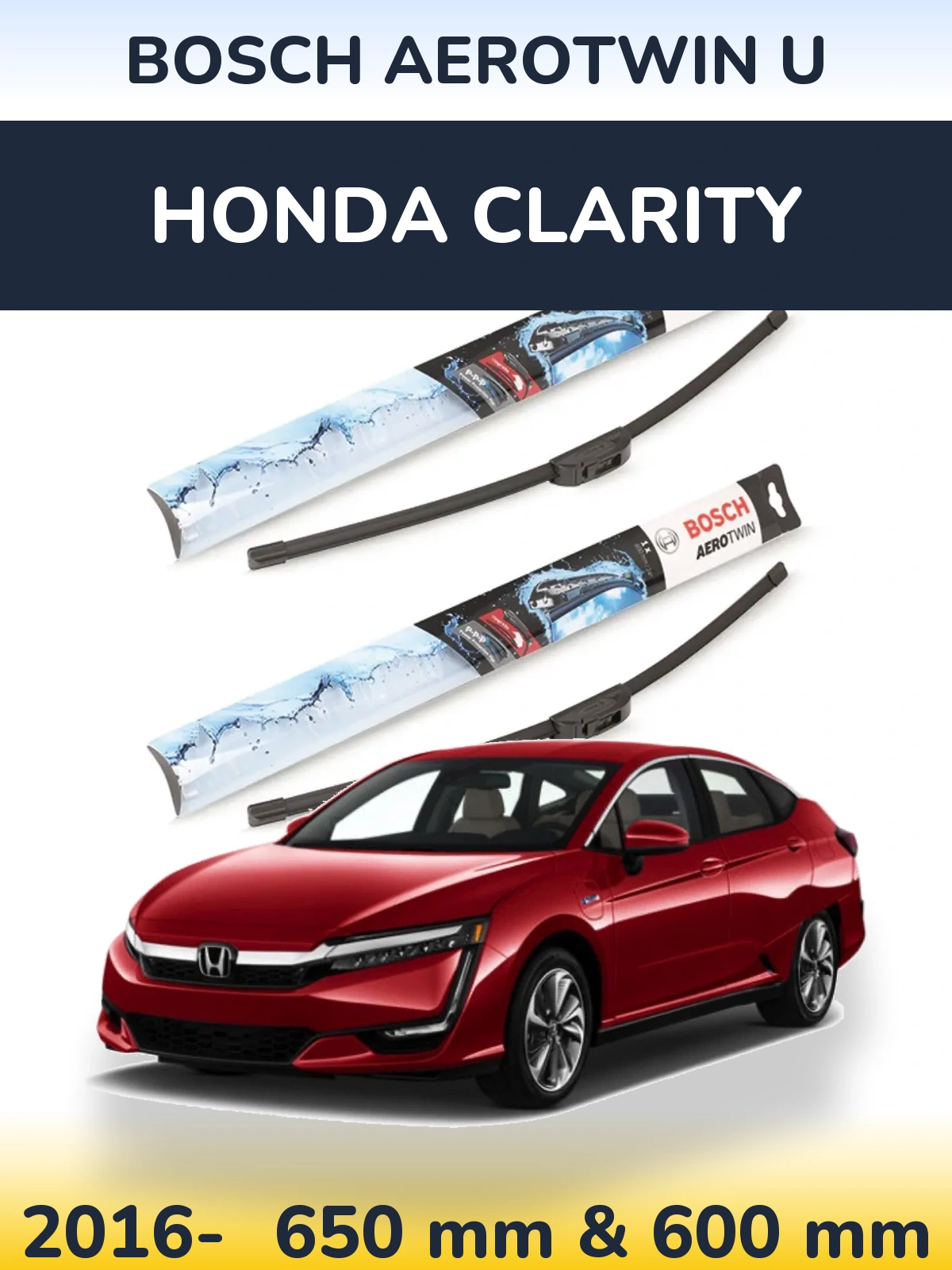 Torkarblad BOSCH AeroTwin U för Honda Clarity