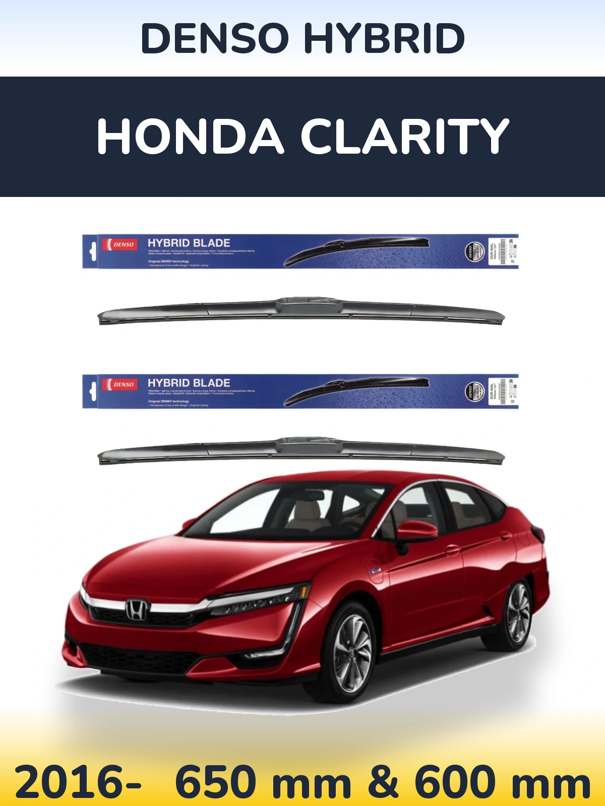 Torkarblad Denso Hybrid för Honda Clarity