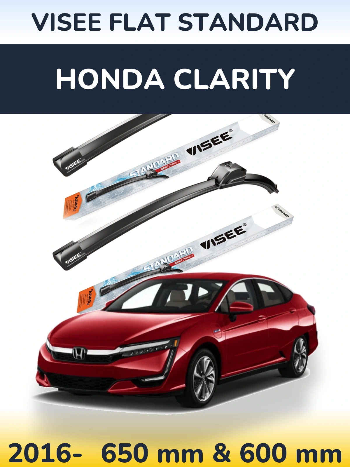 Torkarblad VISEE FLAT STANDARD för Honda Clarity