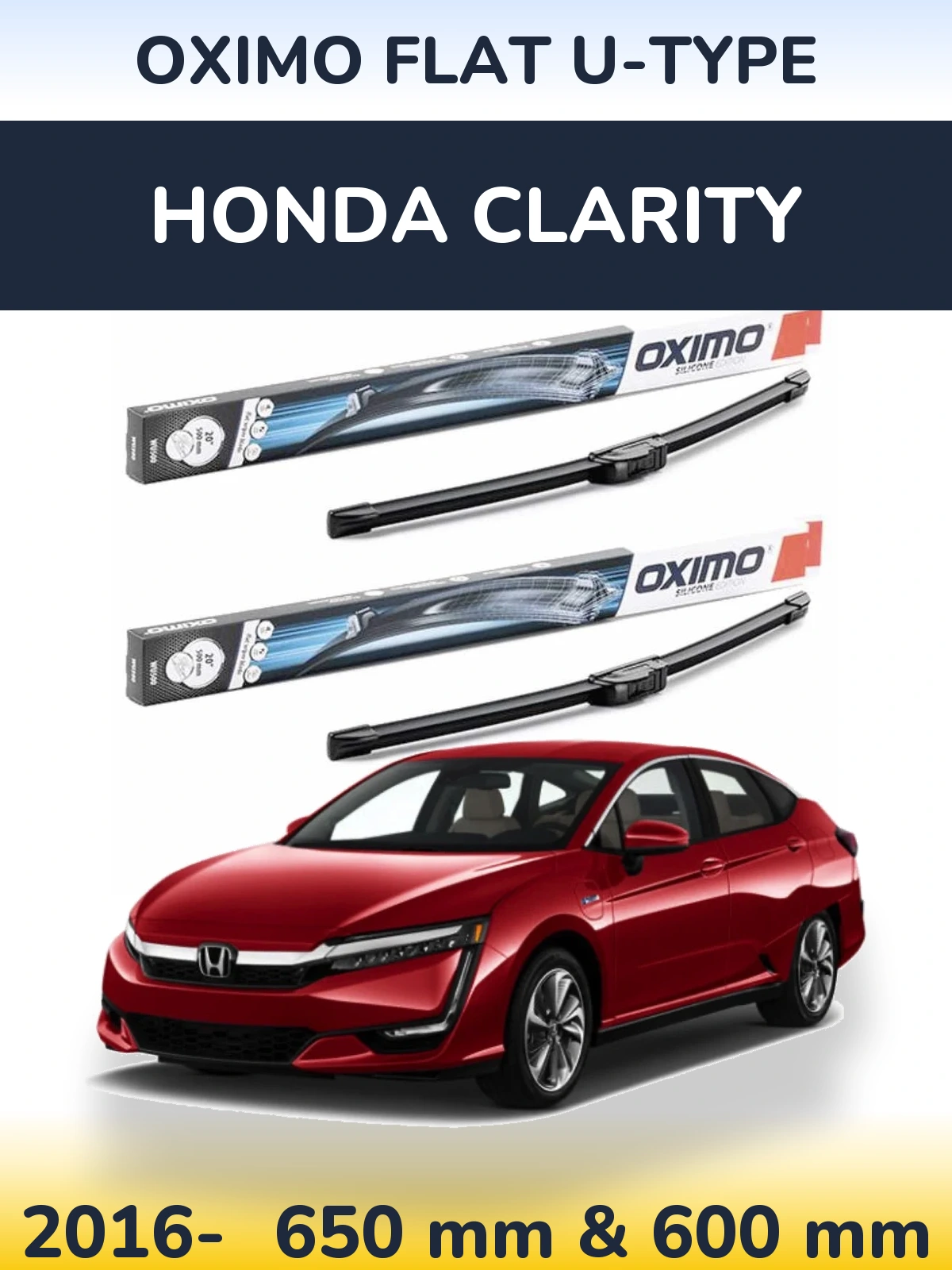 Torkarblad Oximo Flat U-type för Honda Clarity