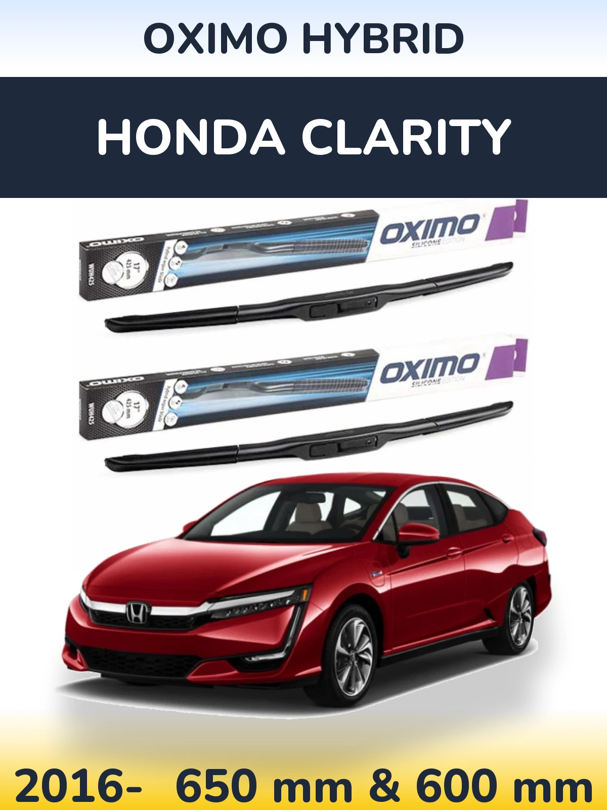 Torkarblad Oximo Hybrid för Honda Clarity