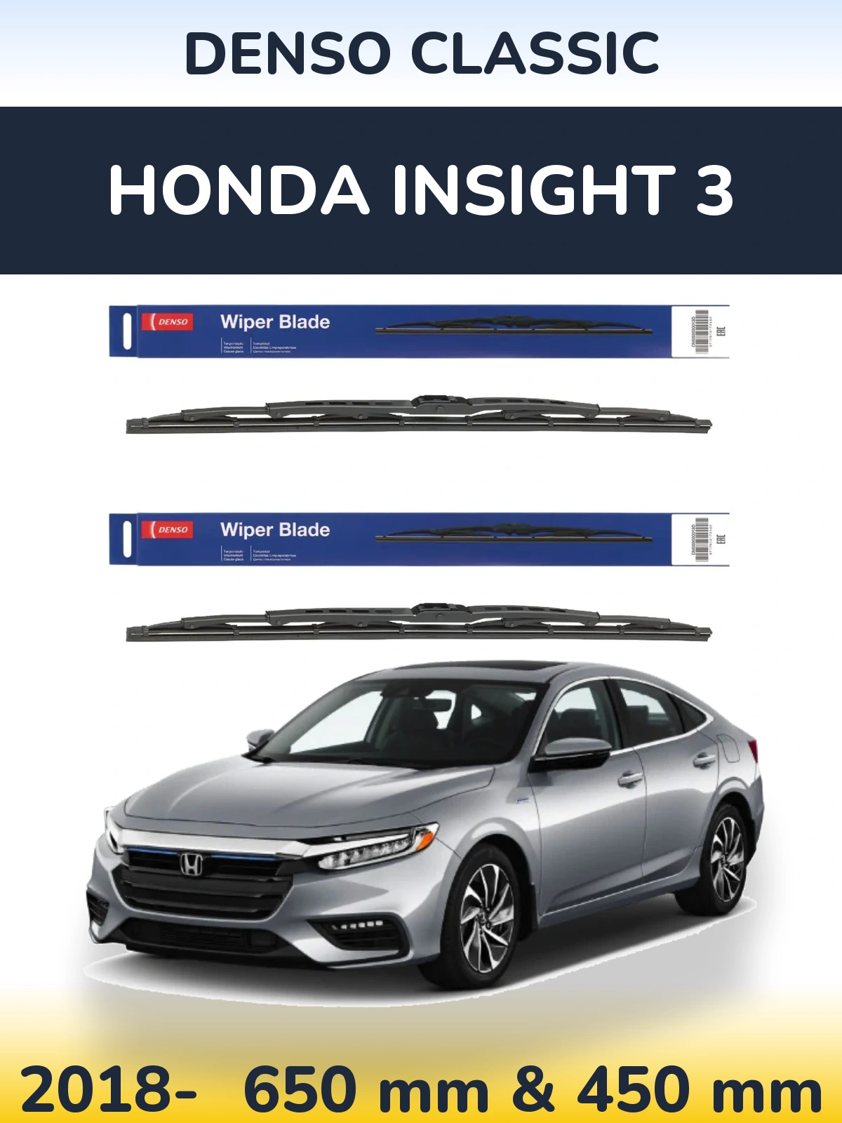 Torkarblad Denso Classic för Honda Insight 3