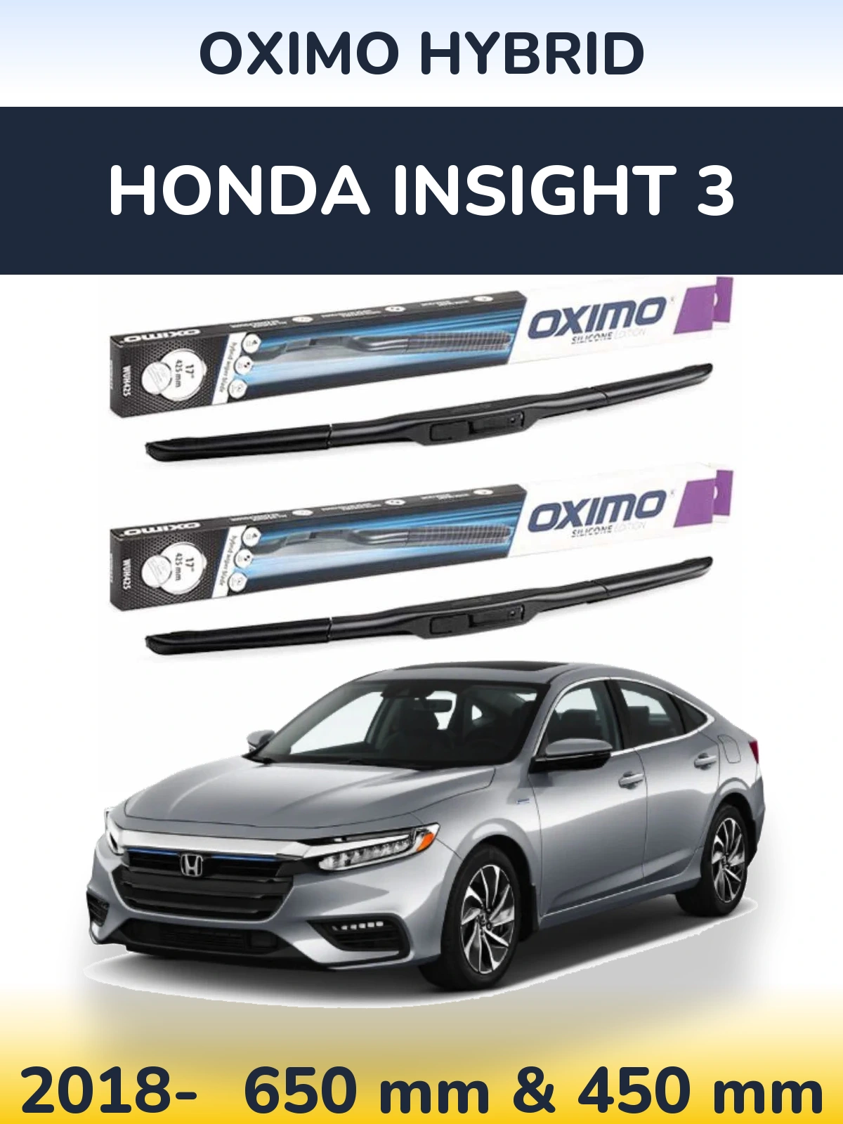 Torkarblad Oximo Hybrid för Honda Insight 3