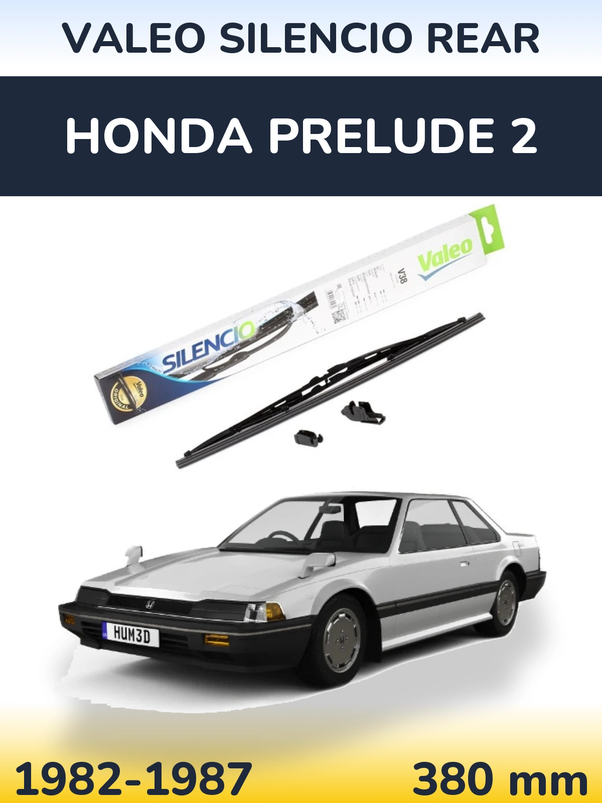 Torkarblad Valeo Silencio Rear för Honda Prelude 2