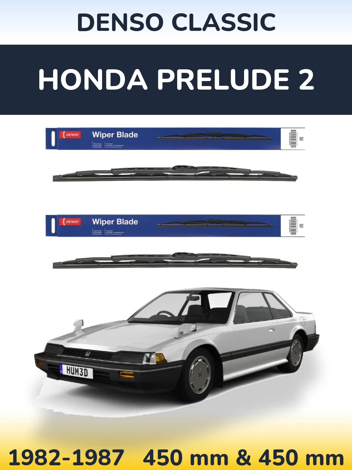 Torkarblad Denso Classic för Honda Prelude 2