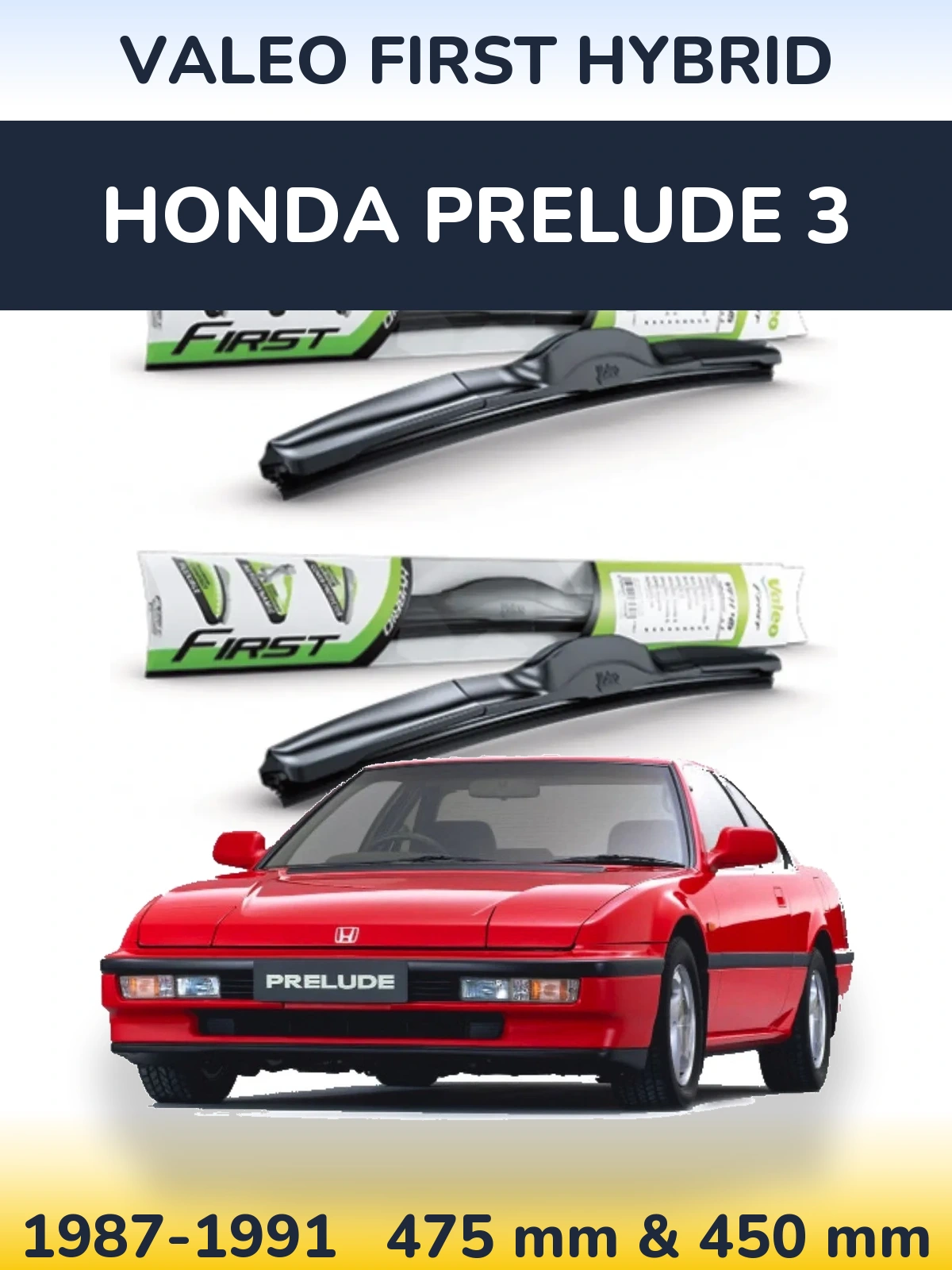 Torkarblad Valeo First Hybrid för Honda Prelude 3