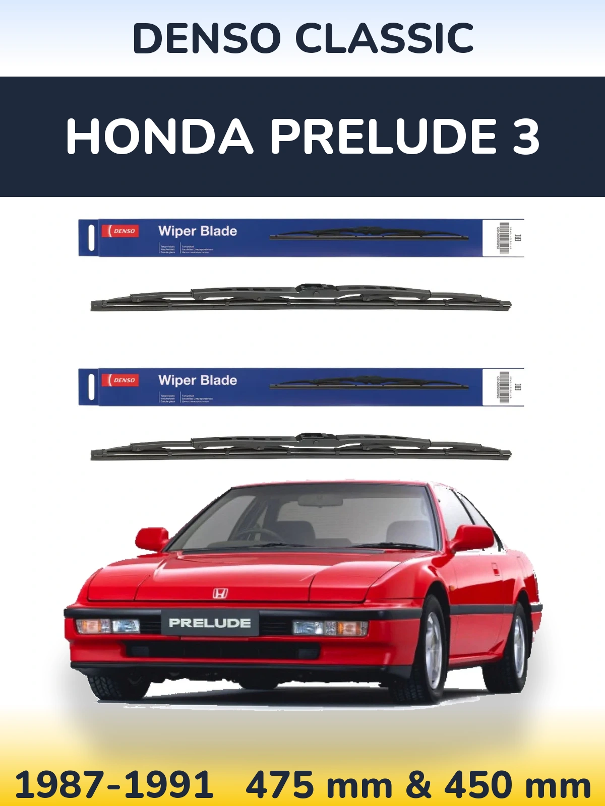 Torkarblad Denso Classic för Honda Prelude 3