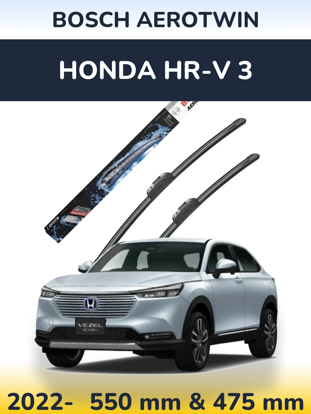 Torkarblad BOSCH AeroTwin för Honda HR-V 3