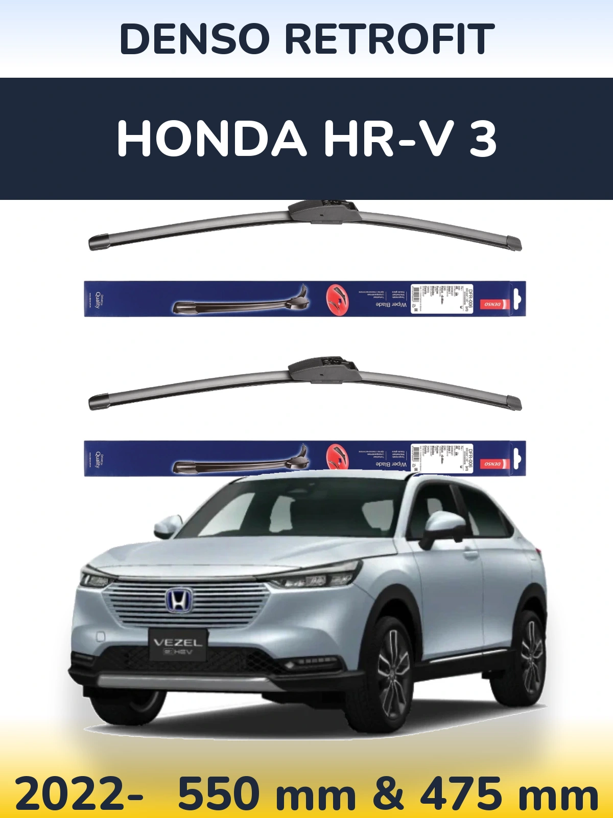 Torkarblad Denso Retrofit för Honda HR-V 3