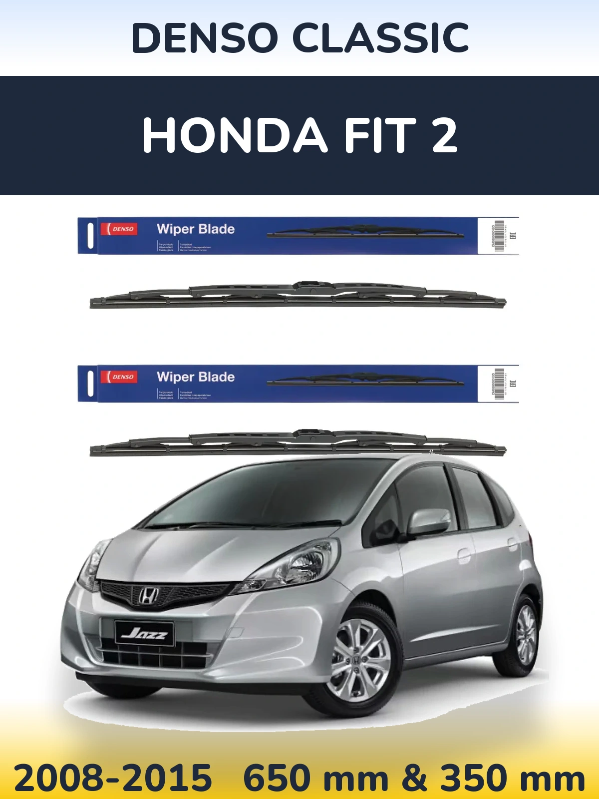 Torkarblad Denso Classic för Honda Fit 2