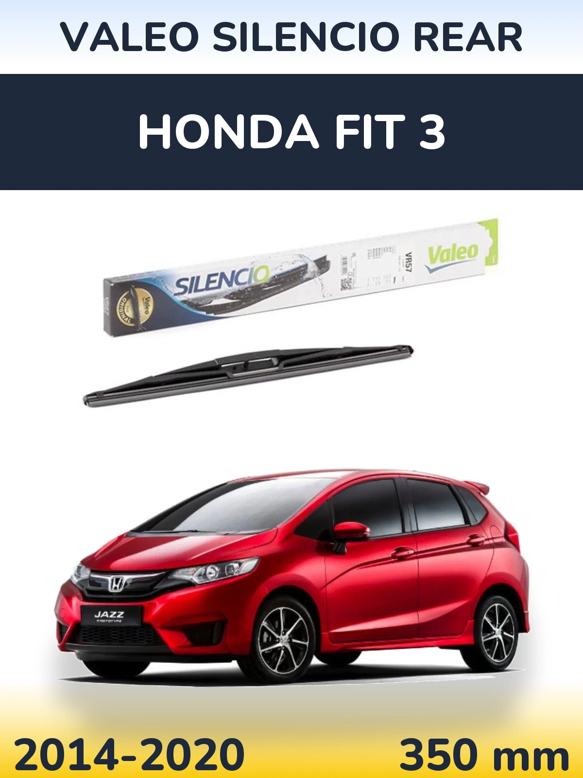 Torkarblad Valeo Silencio Rear för Honda Fit 3