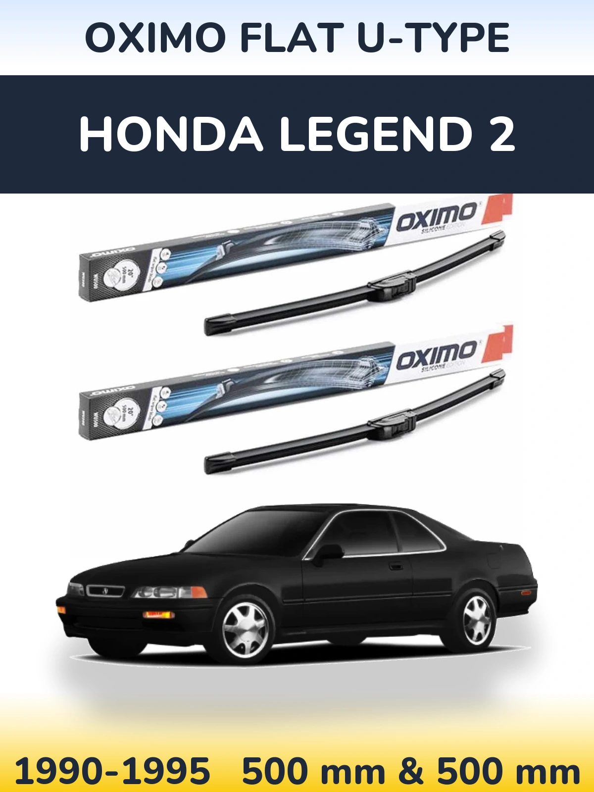 Torkarblad Oximo Flat U-type för Honda Legend 2