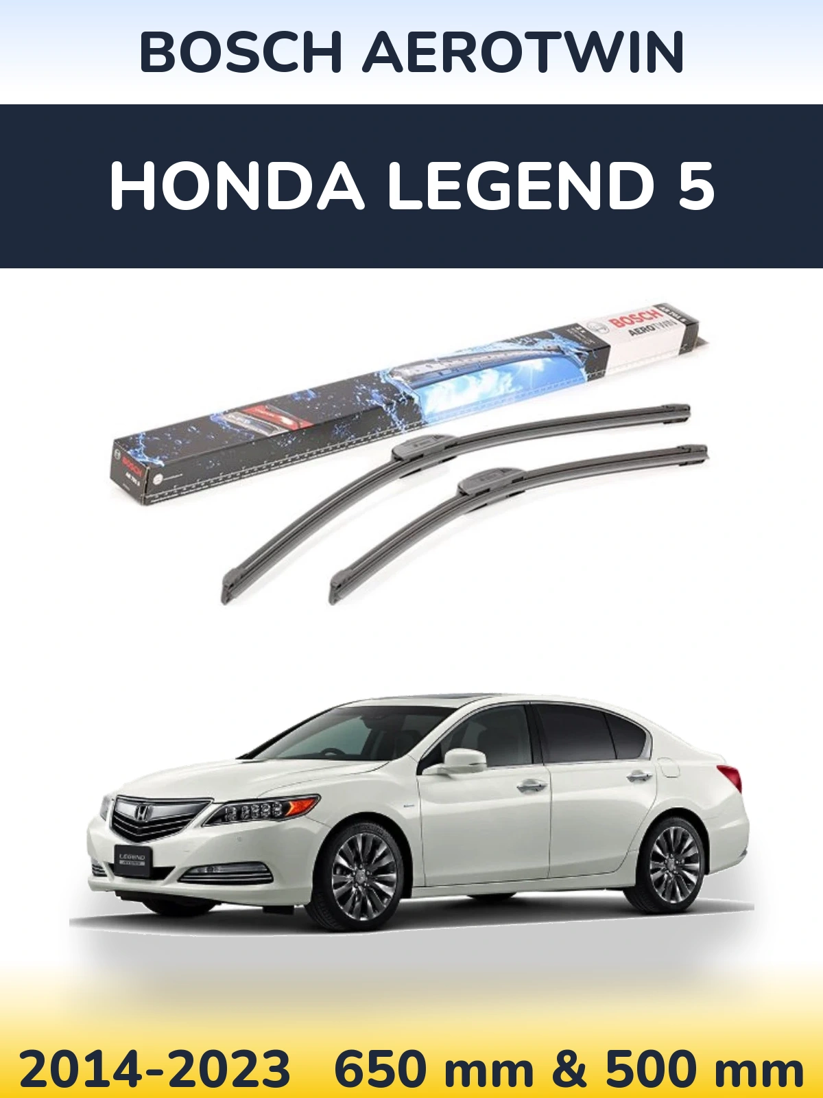 Torkarblad BOSCH AeroTwin för Honda Legend 5