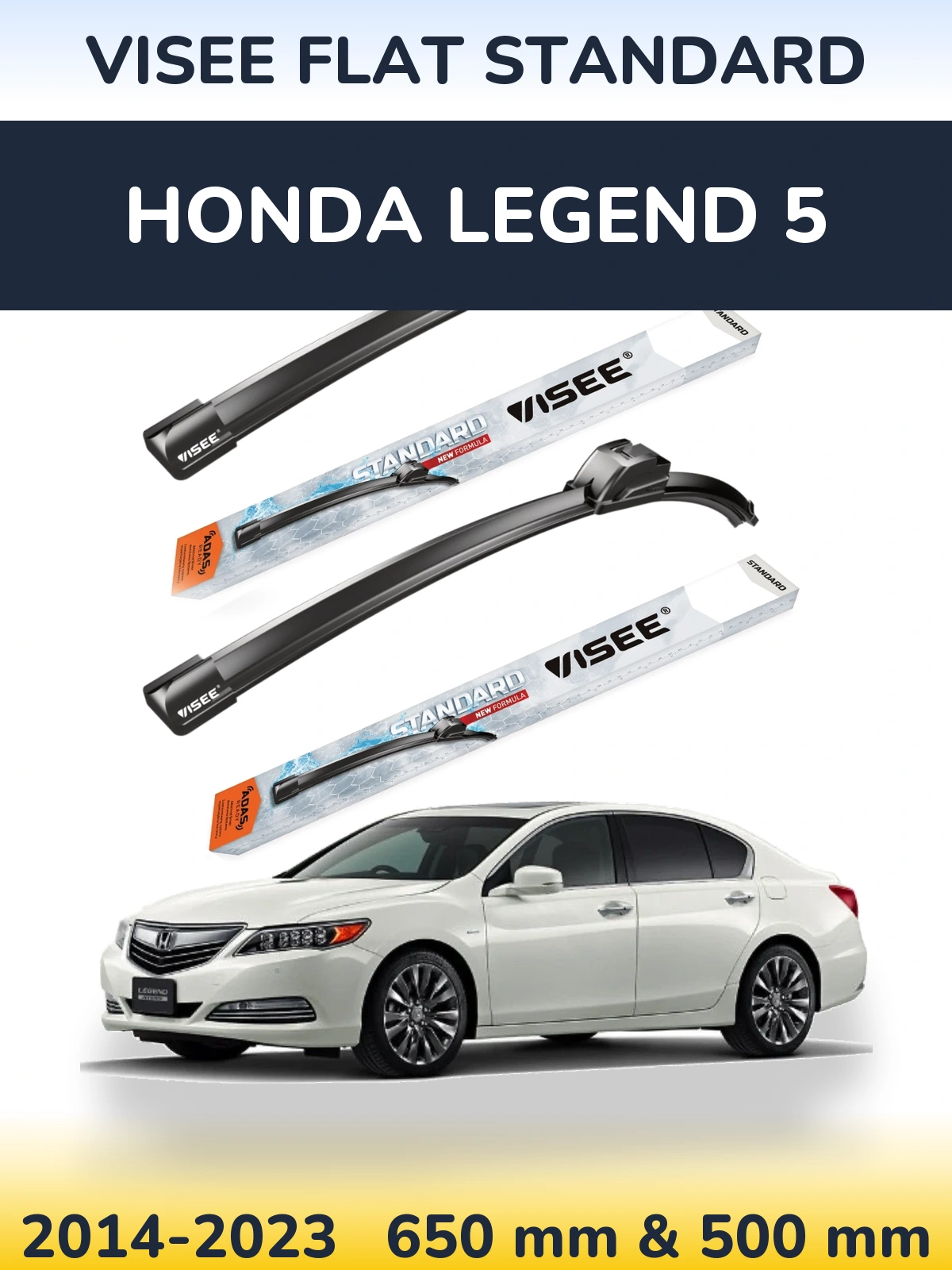Torkarblad VISEE FLAT STANDARD för Honda Legend 5