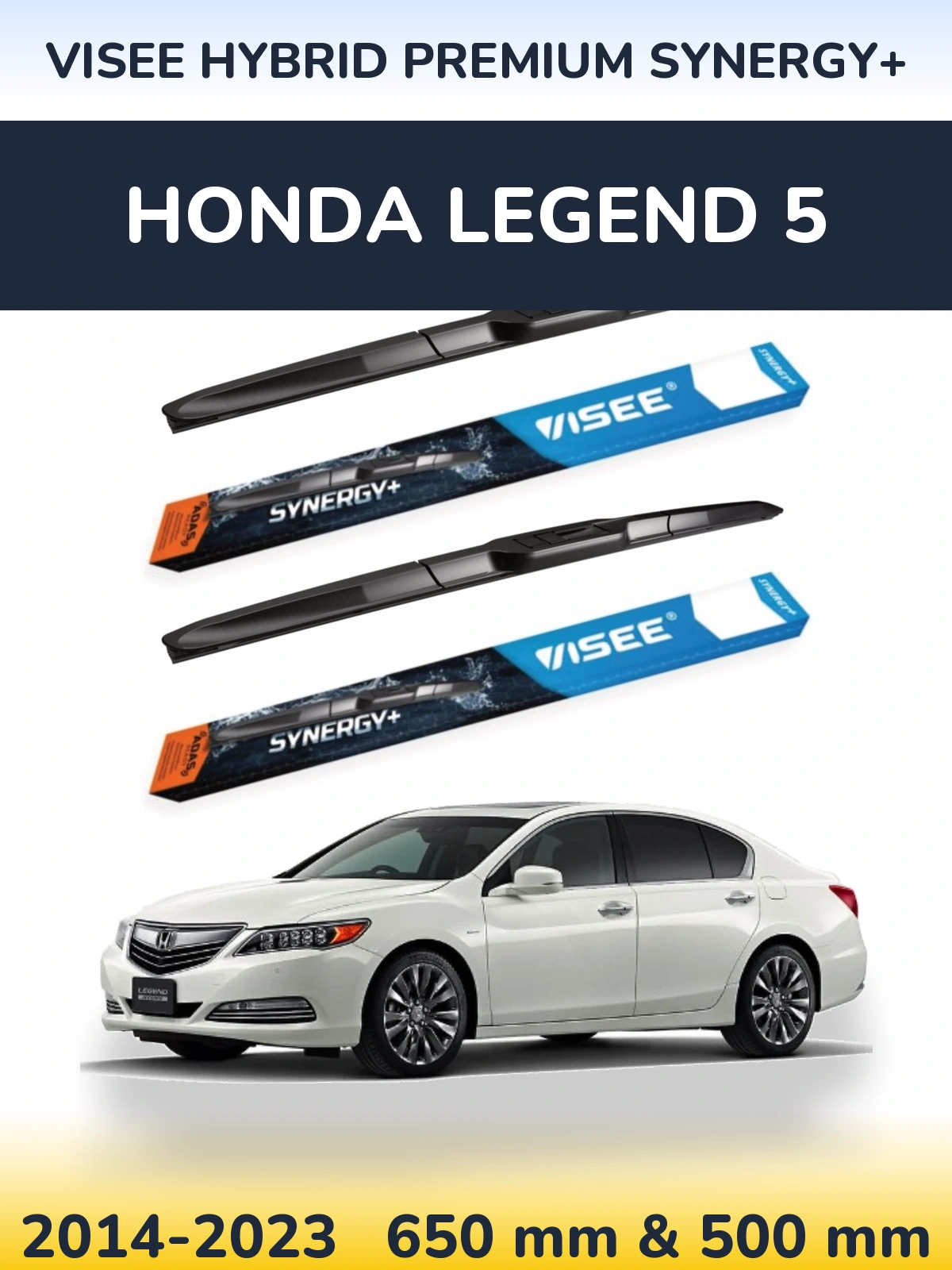 Torkarblad VISEE HYBRID PREMIUM SYNERGY+ för Honda Legend 5