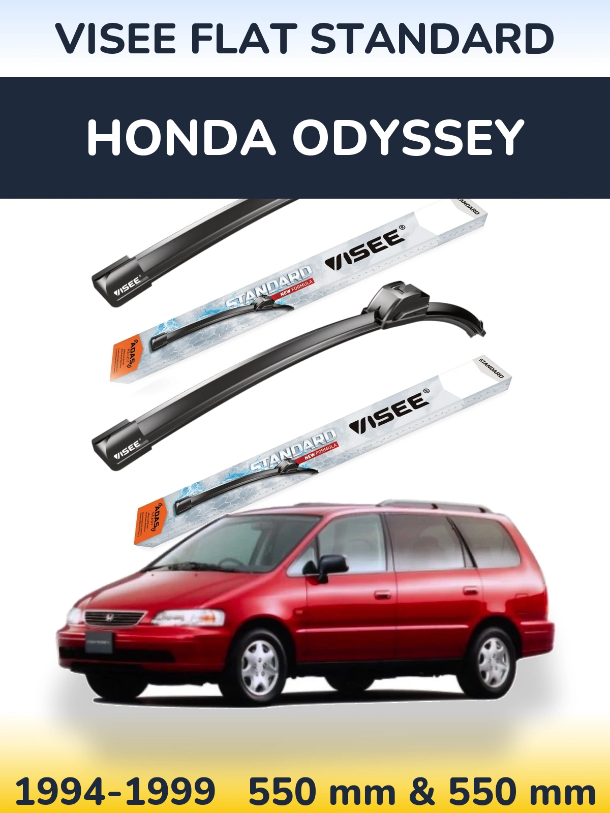 Torkarblad VISEE FLAT STANDARD för Honda Odyssey