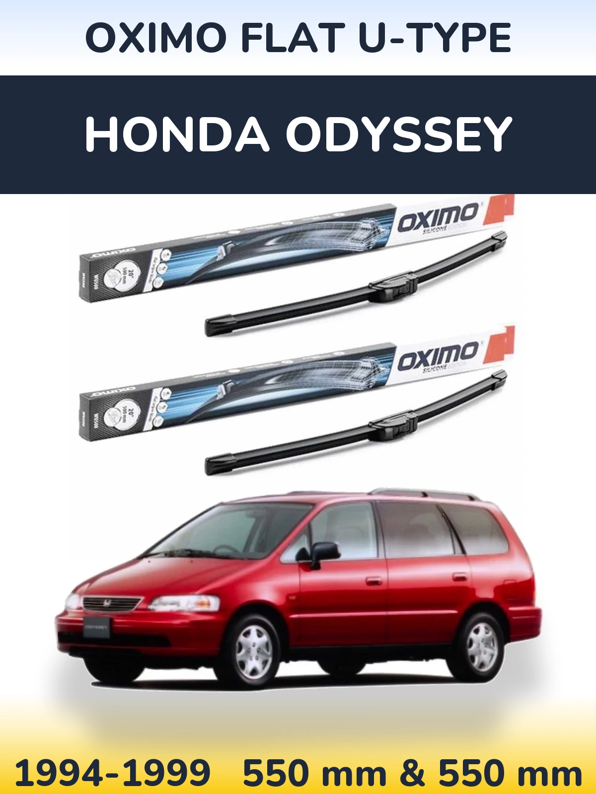 Torkarblad Oximo Flat U-type för Honda Odyssey