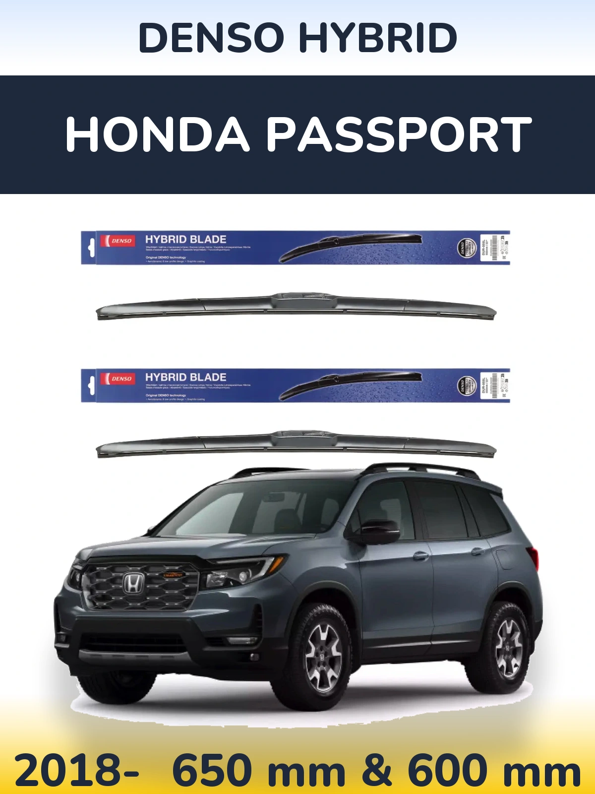 Torkarblad Denso Hybrid för Honda Passport