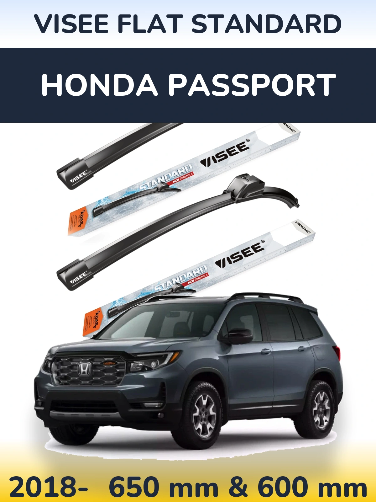 Torkarblad VISEE FLAT STANDARD för Honda Passport