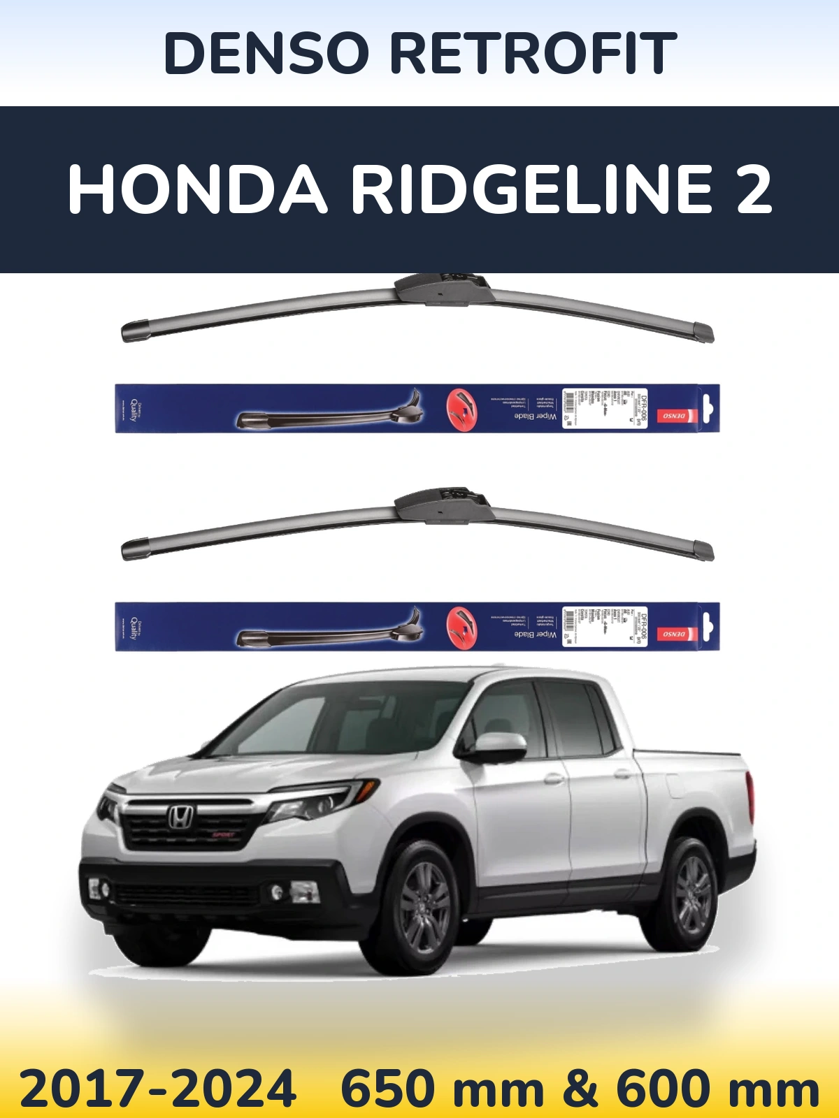 Torkarblad Denso Retrofit för Honda Ridgeline 2
