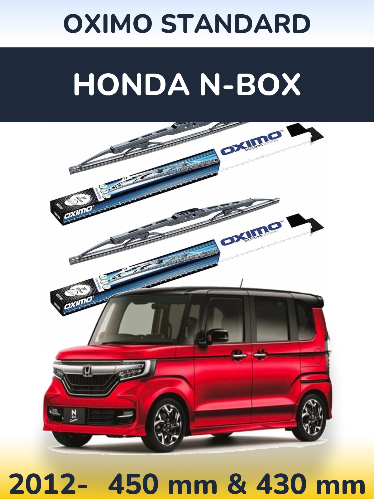 Torkarblad Oximo Standard för Honda N-box