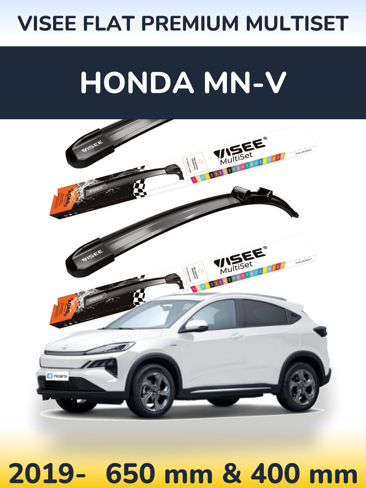 Torkarblad VISEE FLAT PREMIUM MultiSet för Honda MN-V