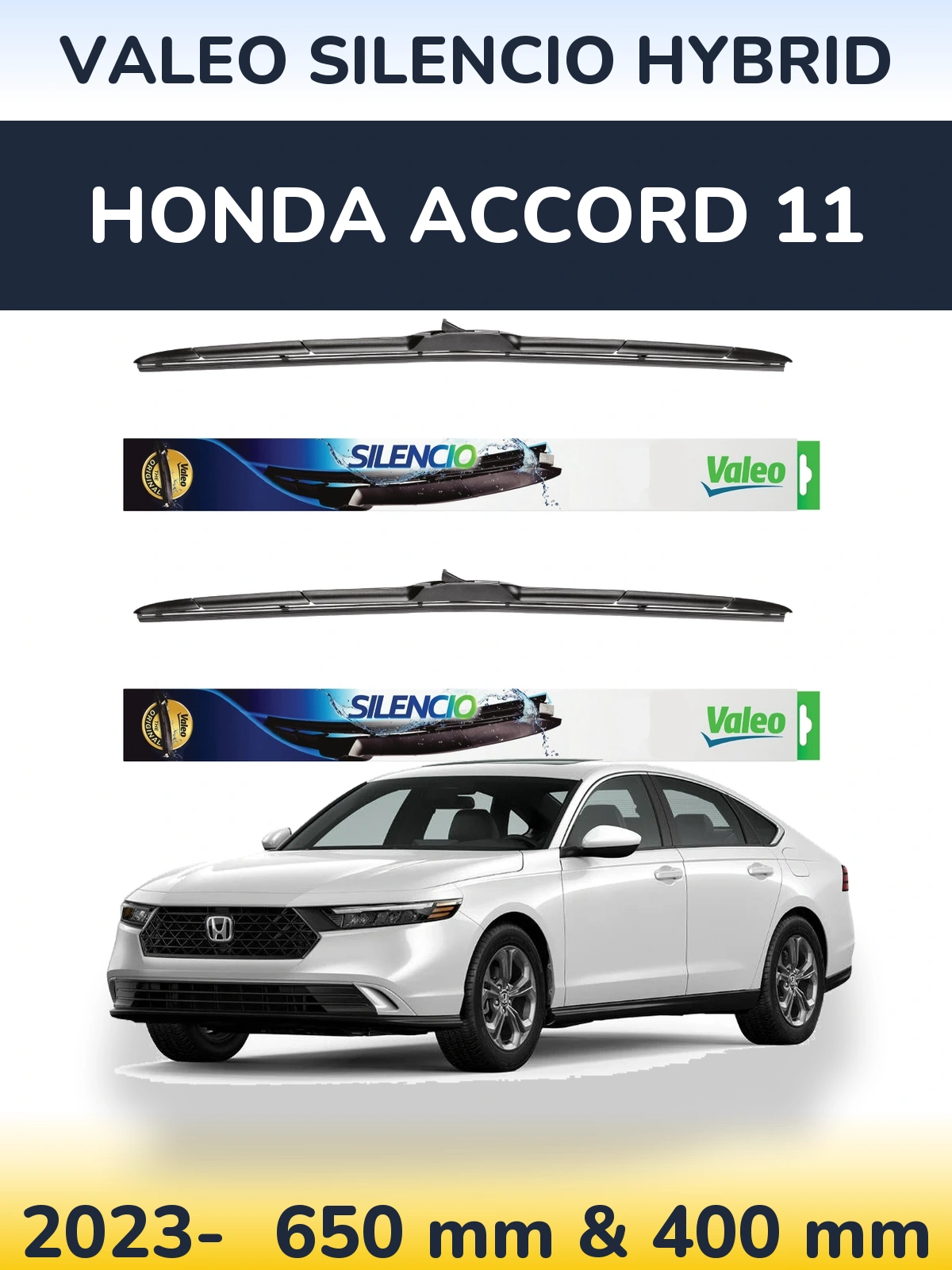 Torkarblad Valeo Silencio Hybrid för Honda Accord 11