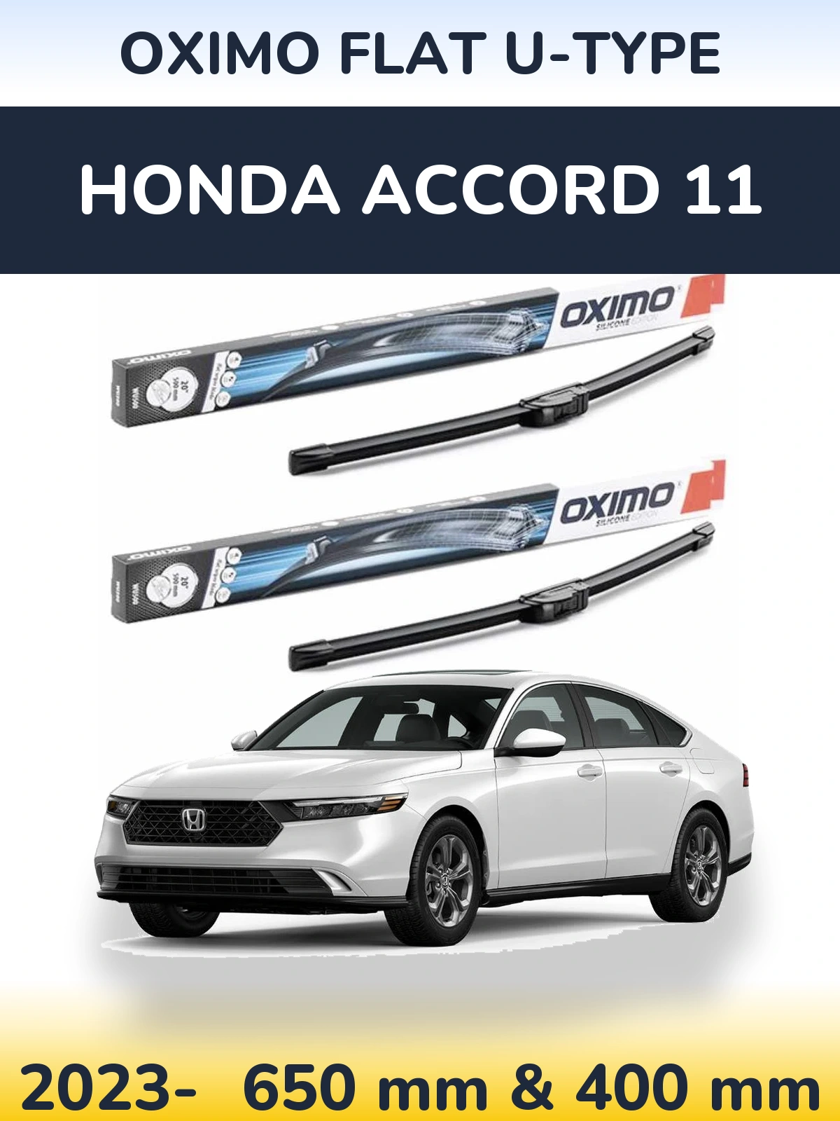 Torkarblad Oximo Flat U-type för Honda Accord 11