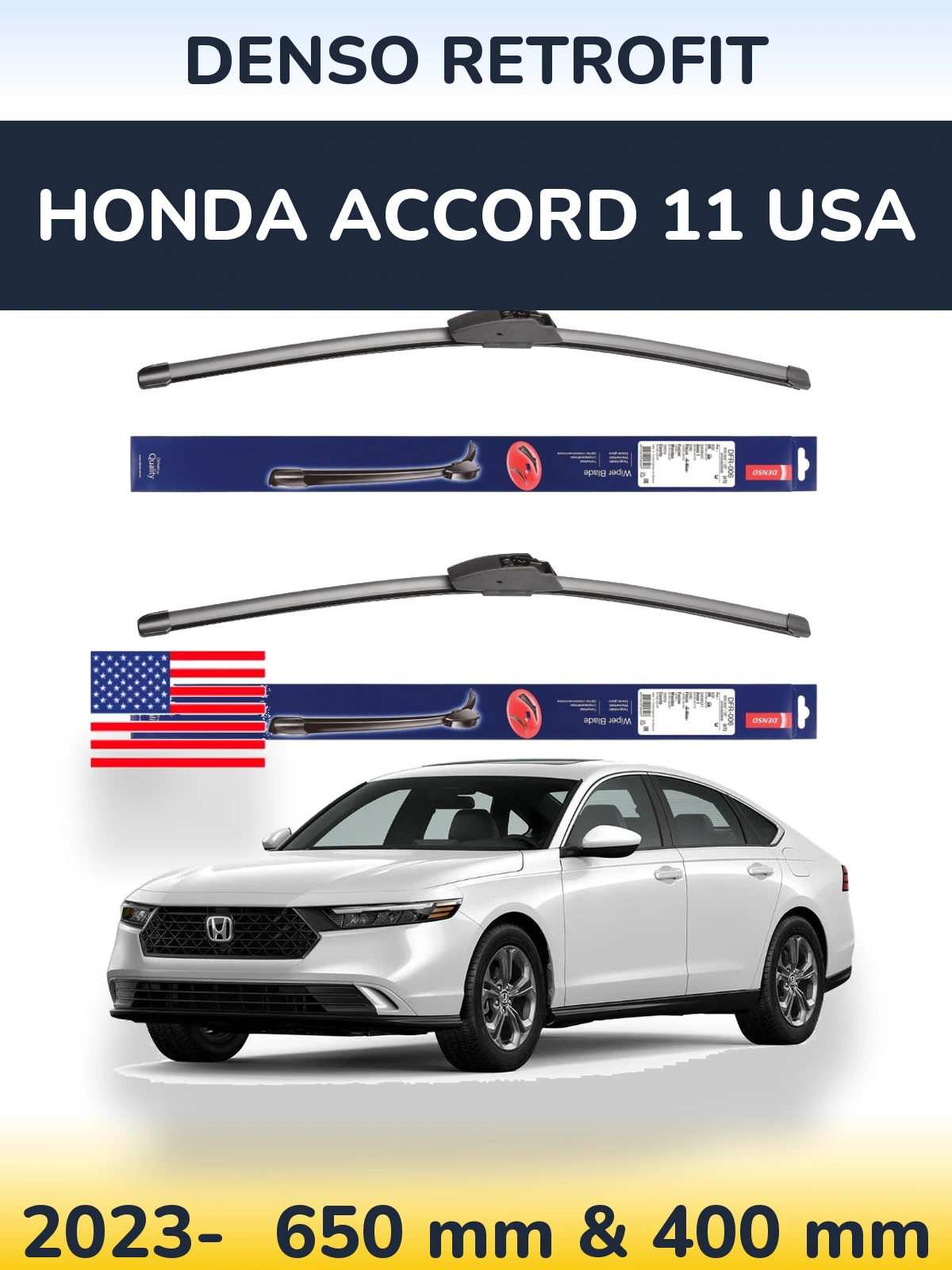 Torkarblad Denso Retrofit för Honda Accord 11 USA
