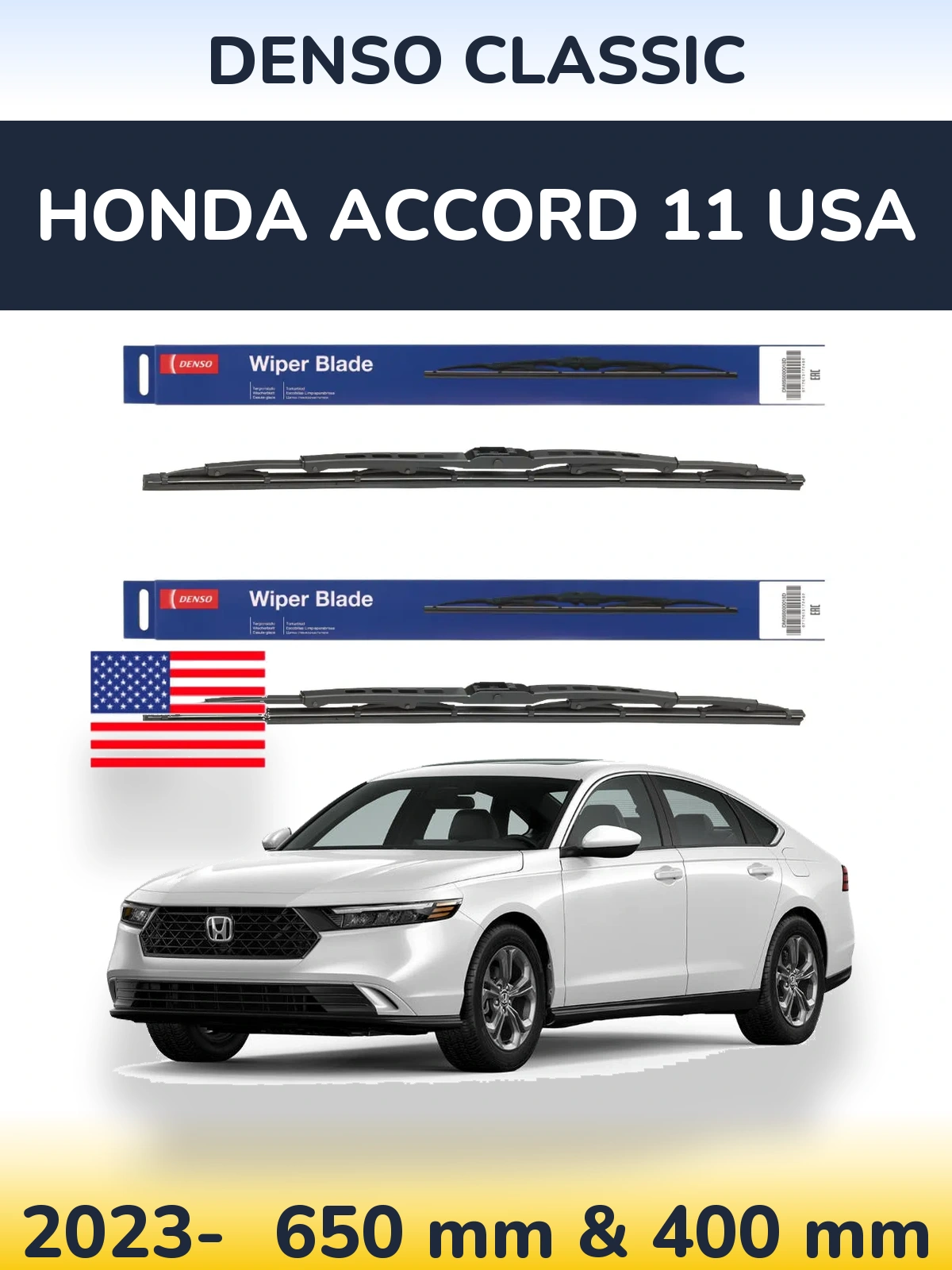 Torkarblad Denso Classic för Honda Accord 11 USA