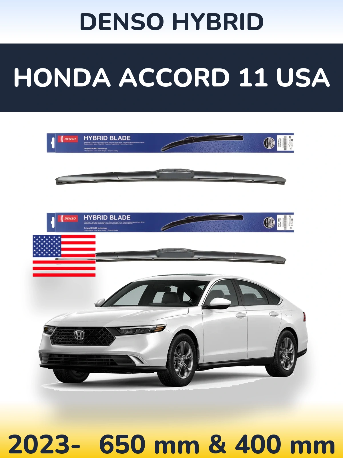 Torkarblad Denso Hybrid för Honda Accord 11 USA