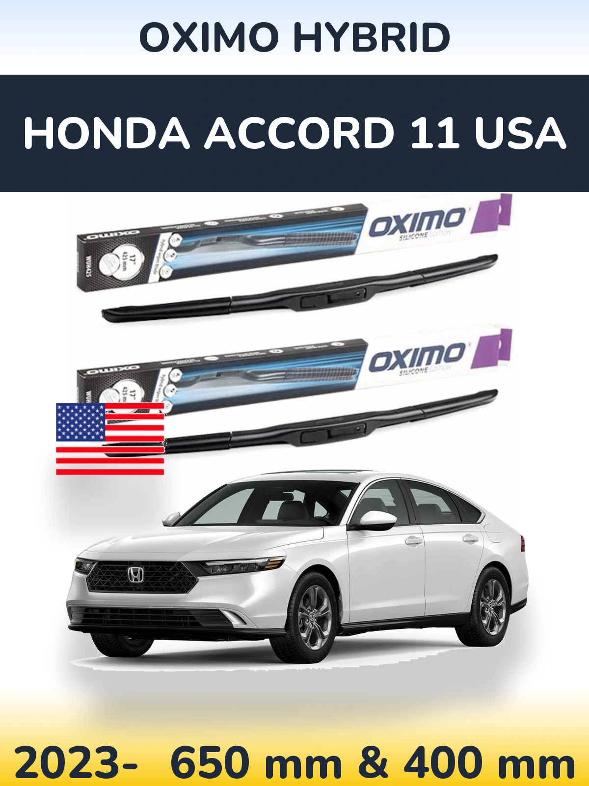 Torkarblad Oximo Hybrid för Honda Accord 11 USA