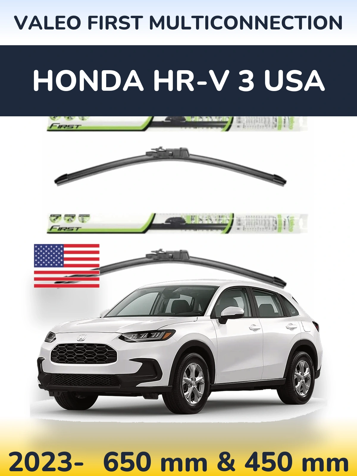 Torkarblad Valeo First MultiConnection för Honda HR-V 3 USA