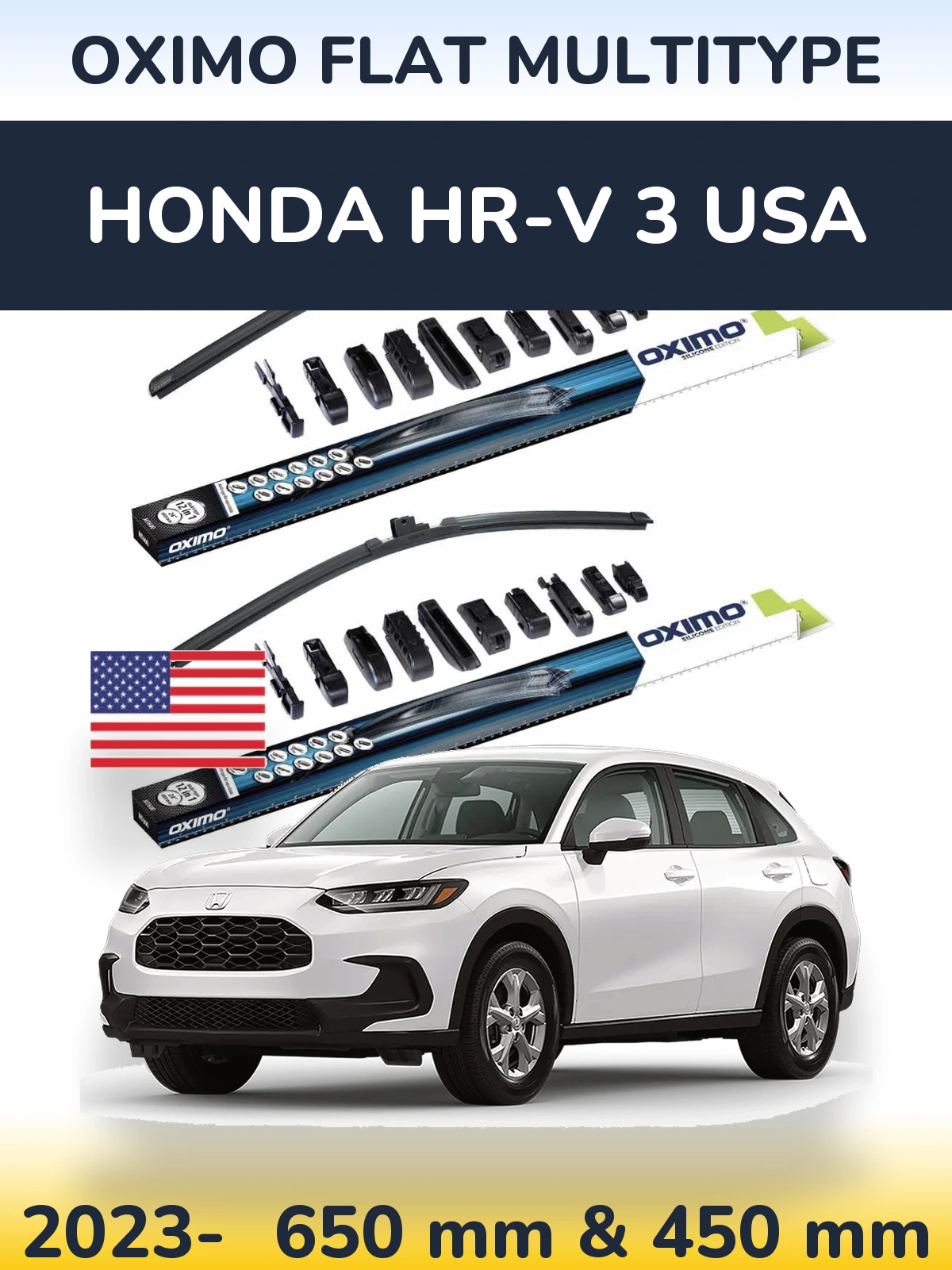 Torkarblad Oximo Flat MultiType för Honda HR-V 3 USA