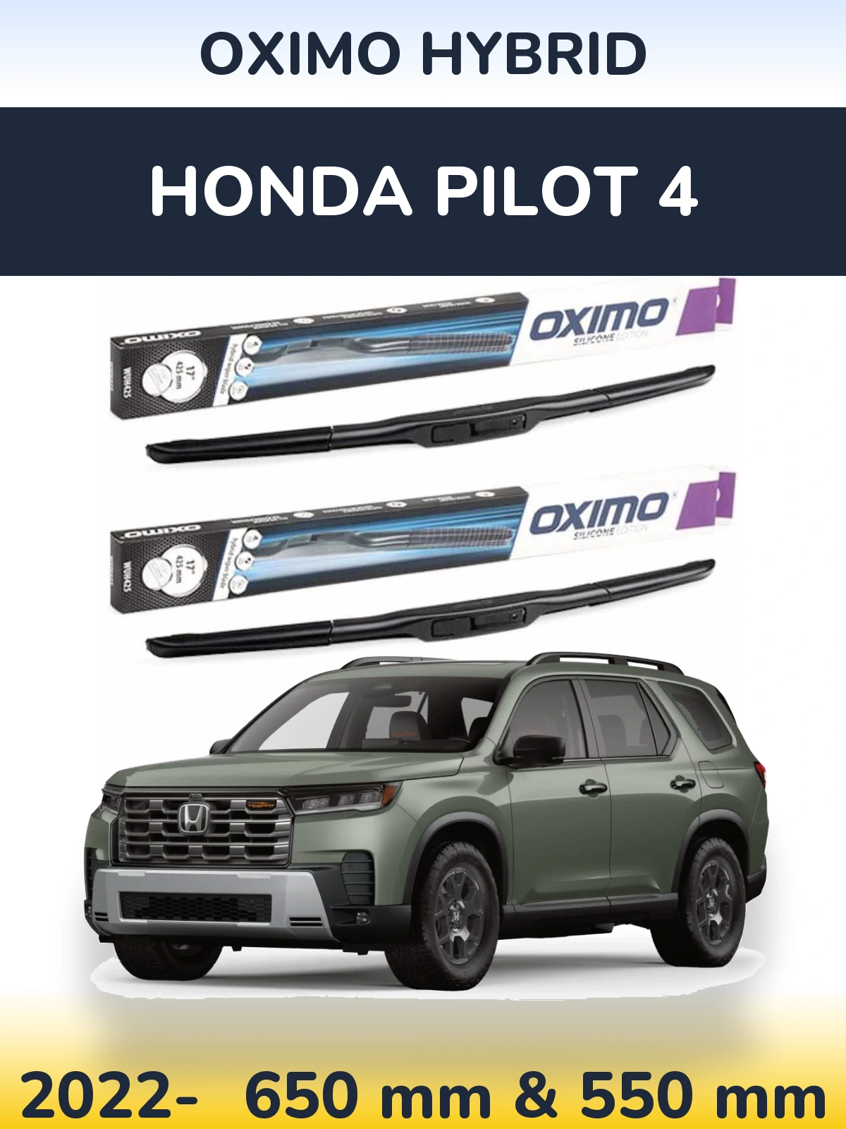 Torkarblad Oximo Hybrid för Honda Pilot 4